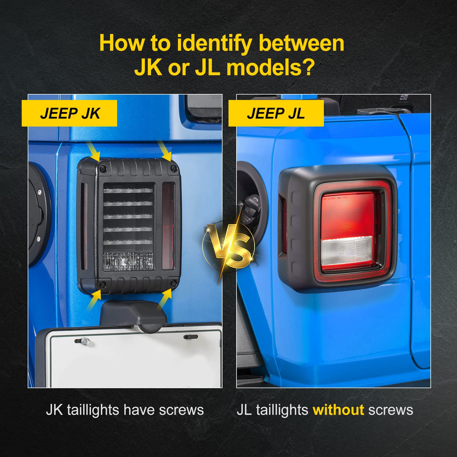 SUPAREE (Plug and Play Spare Tire Brake Light Wheel Light 3rd Third Brake Light fit for Wrangler 2007-2017 JK JKU YJ TJ,Red Light