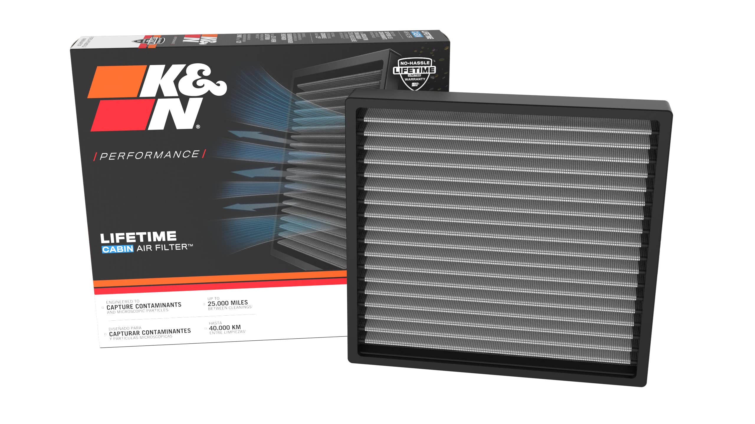 K&N Lifetime Cabin Air Filter: Premium, Washable, Clean Air For Your Cabin: Compatible With Select 2021-2023 Hyundai/Genesis Vehicles (Elantra, Ioniq, Santa Cruz, Santa Fe, Sonata, Tucson) Vf2085