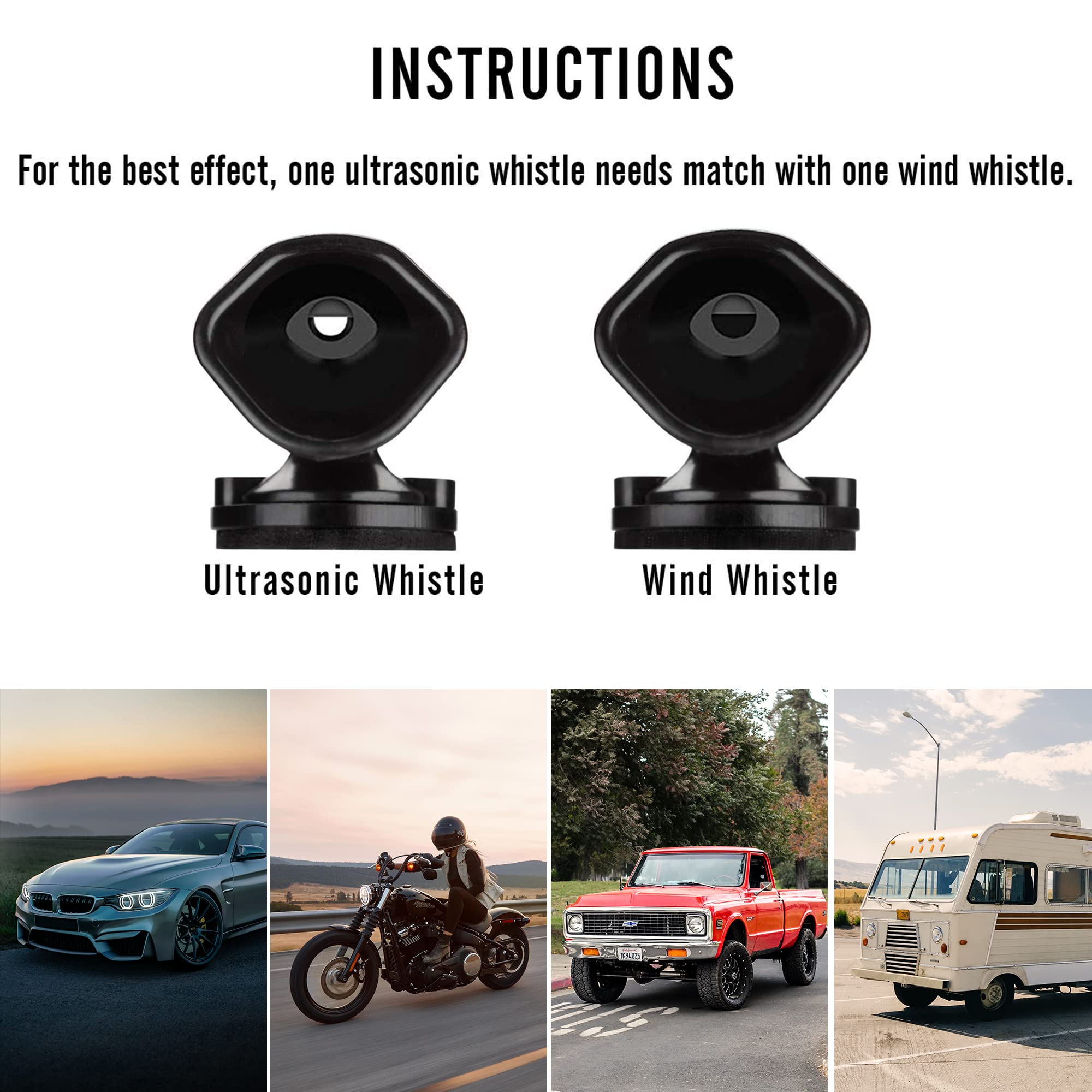 Seven Sparta Deer Whistles For Car & Motorcycles Save A Deer Warning Devices (4Pcs)