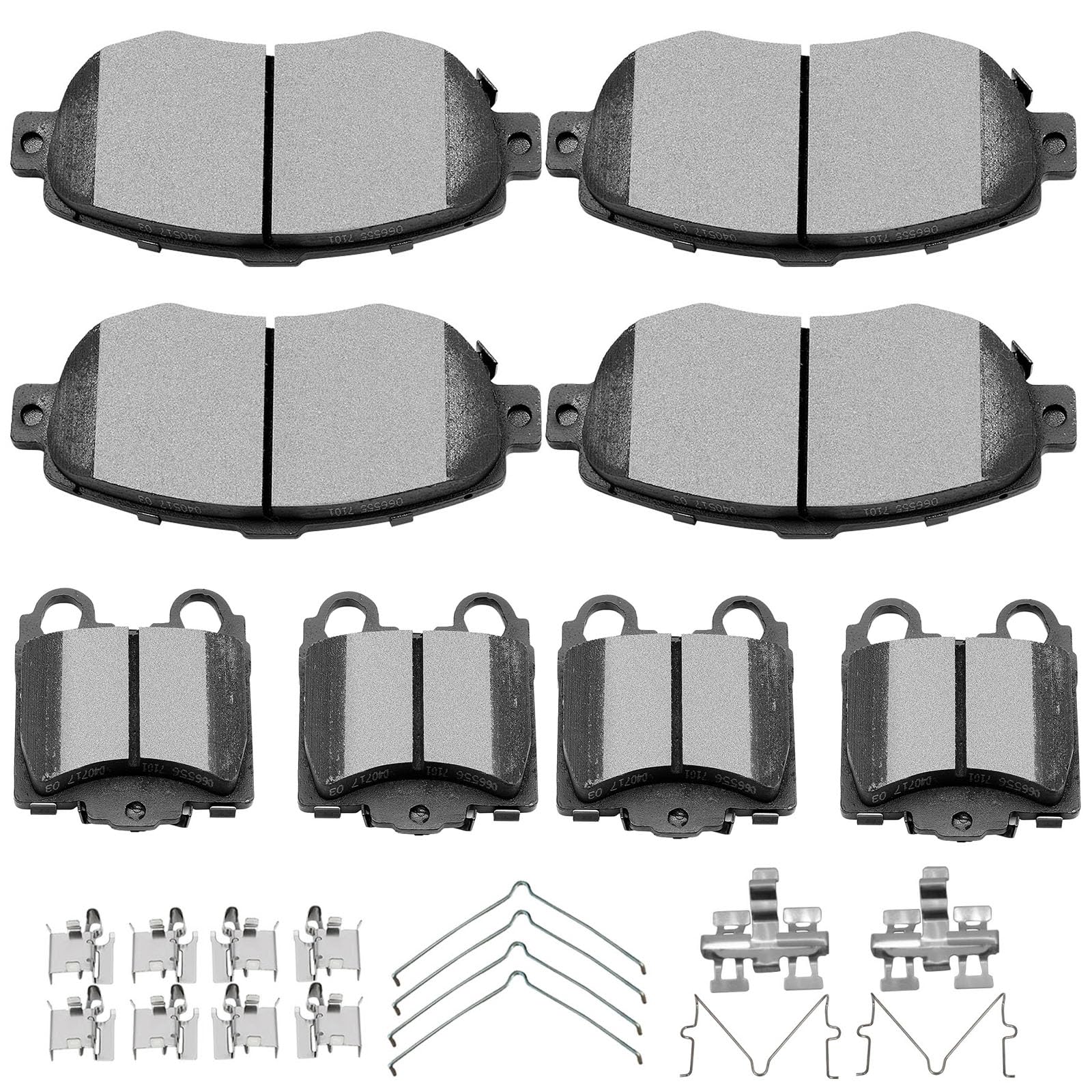 Scitoo Ceramic Brake Pads Sets, Front & Rear, Fit For Lexus Gs300 1998-2005, Gs400 1998-2000, Gs430 2001-2005, Is300 2001-2005,