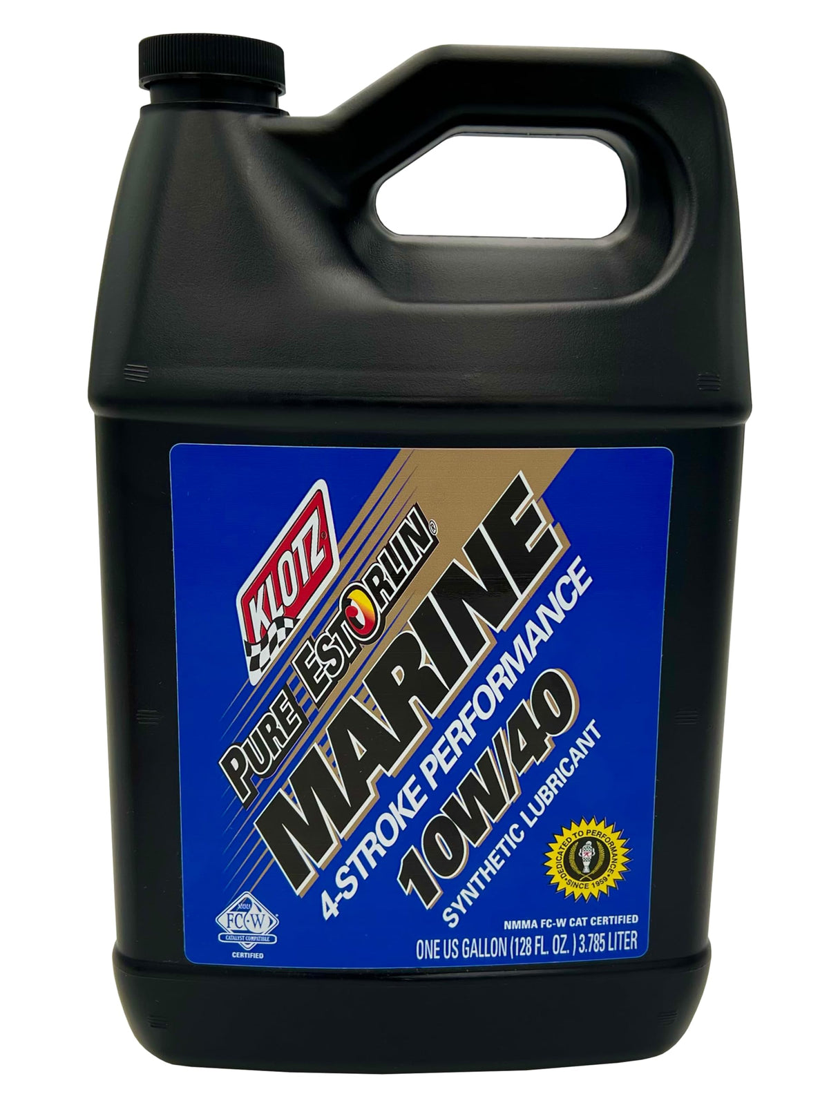 Klotz Pure Estorlin Marine Oil 10W-40 Synthetic Lubricant, 4-Stroke Outboard, Inboard Motor Oil Lube | Extreme Anti-Wear & Rust 