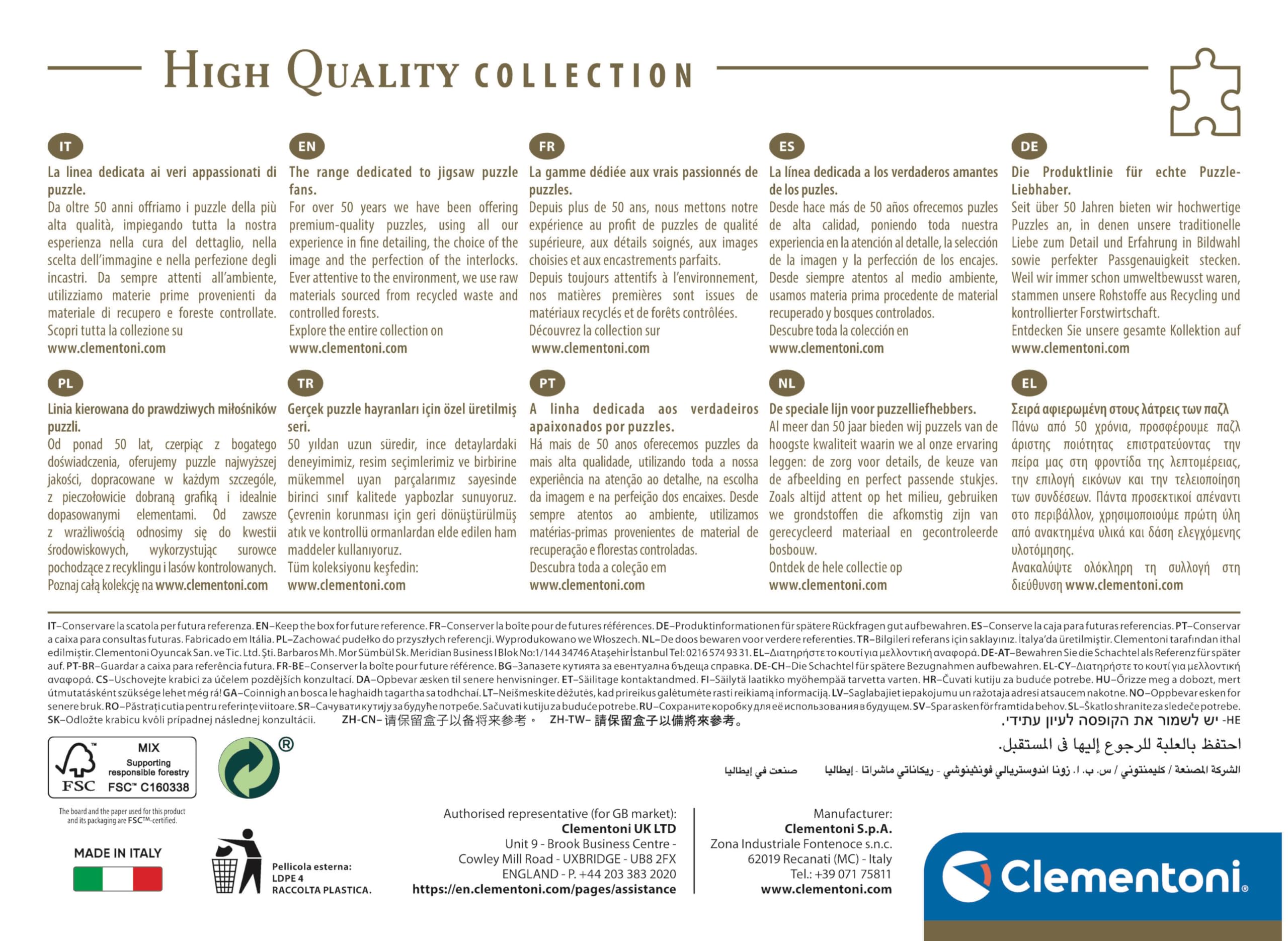 Clementoni Collection-Disney Mickey Mouse Celebration-1000 Pieces-Puzzle, Vertical, Fun For Adults, Made In Italy, Multicoloured