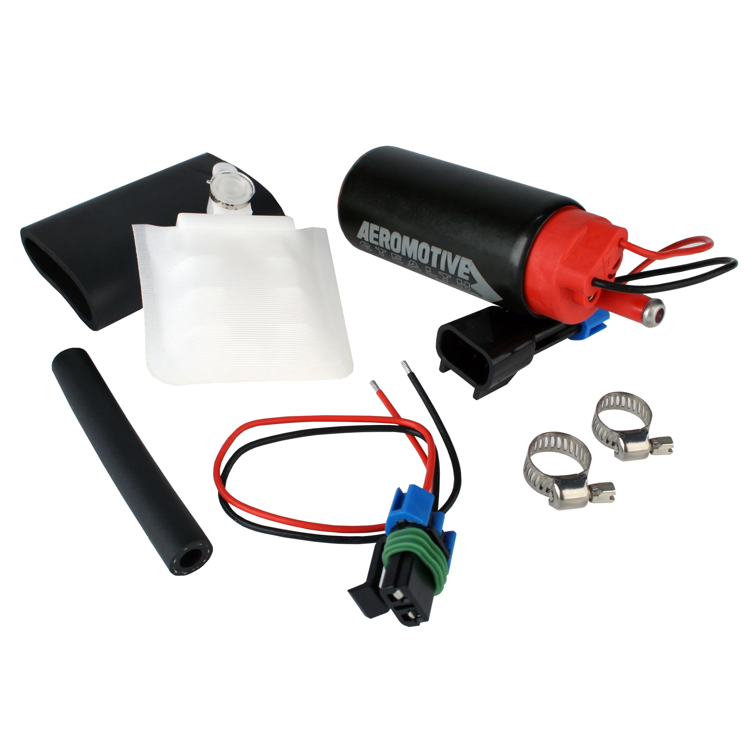 Aeromotive 11542 340 Series Stealth Intank Fuel Pump, Inline Inlet, High Horsepower, 12V Electric, Efi And Carbureted Engines, Gas Or E85 Fuel Type