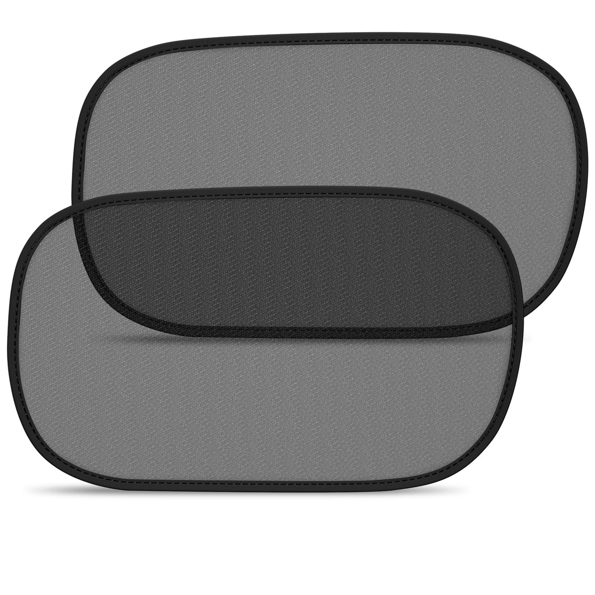 Diza100 Car Window Shades, 2 Pack See Through Car Sun Shade For Front & Rear Window, Cling Window Blocker, Mesh Window Cover Scr