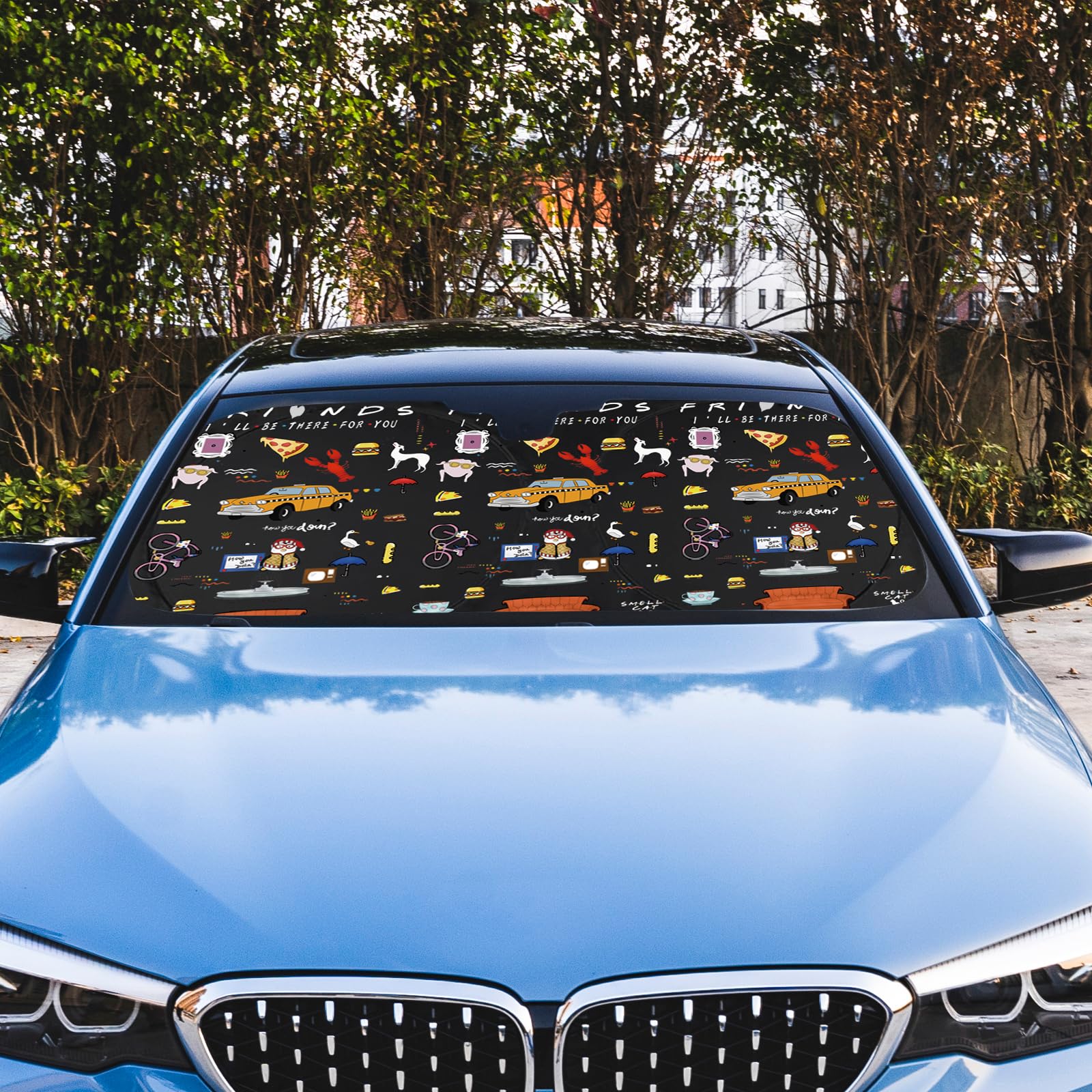 Car Windshield Sunshade,Car Accessories,Funny Tv Show Merchandise,Funny Merchandis Tv Show Gifts,Foldable Sun Blocker For Car Ke