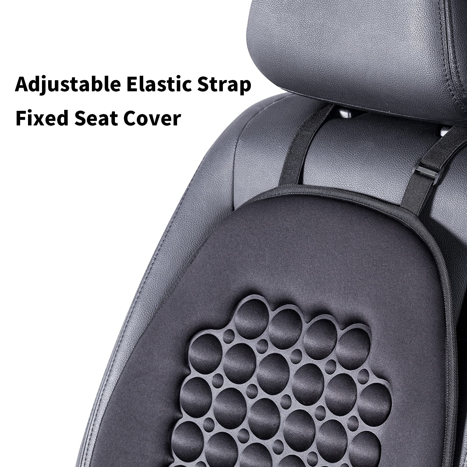 Fremont Auto Car Seat Cover Breathable Seat Protector- Made With Premium Polyester And Massage Magnet Bubble Cushion - Adjustabl
