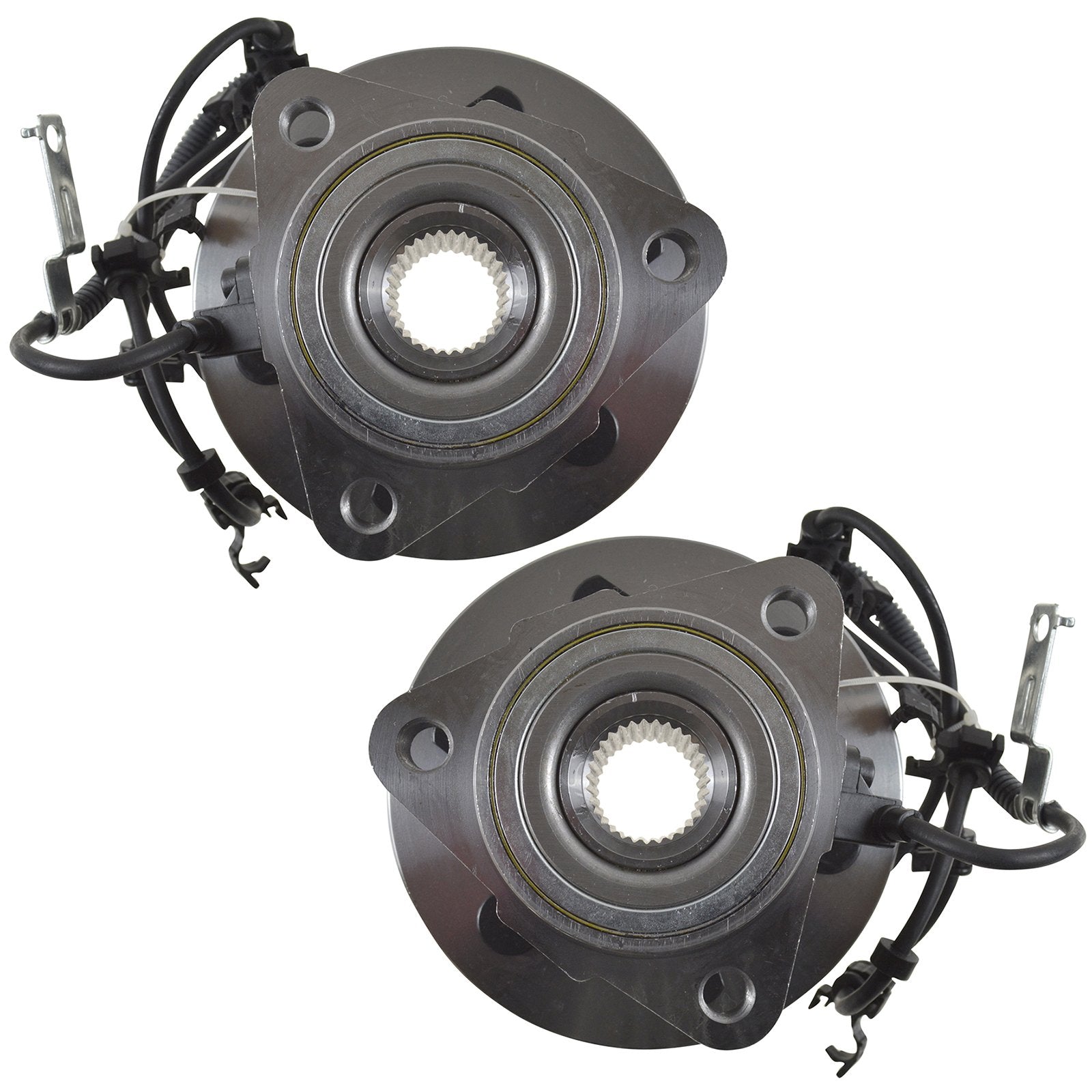 Trq Front Wheel Hub Bearings Assembly Set Compatible With 1997-2004 Dodge Dakota 1998-2003 Durango