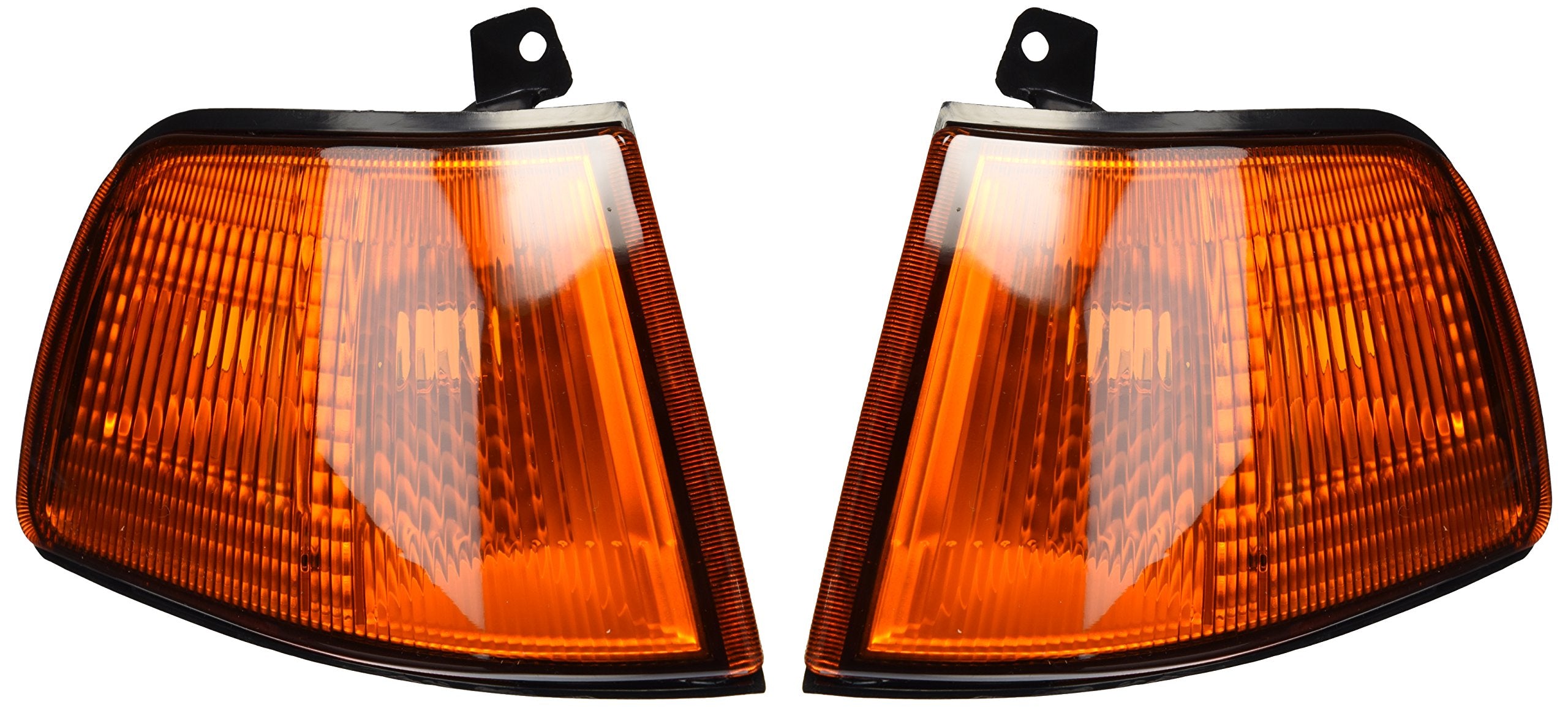 Spec-D Tuning Amber Corner Signal Lights Compatible with Honda Civic 2/3Dr 1990-1991 Hatchback L+R Pair Assembly