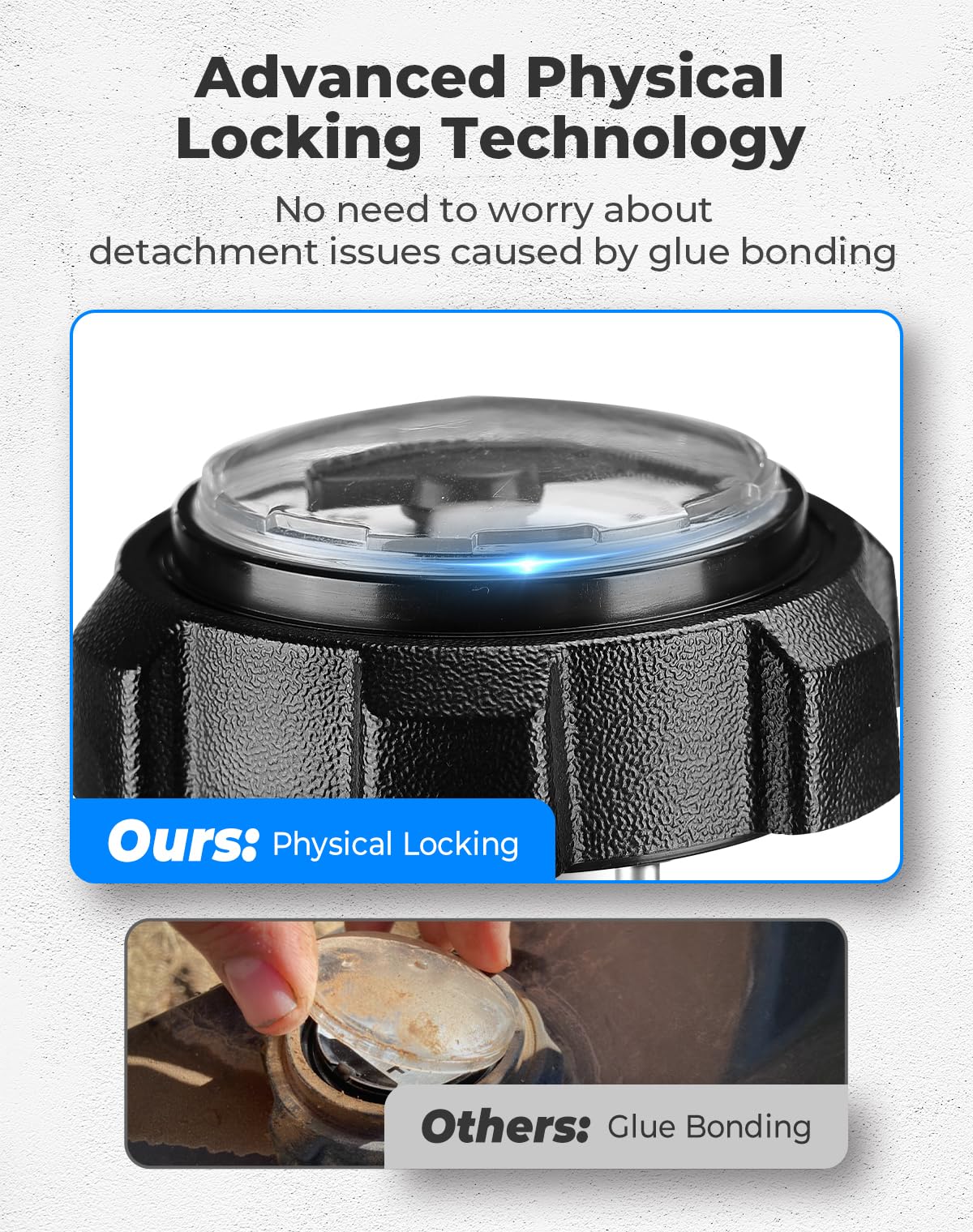 KEMIMOTO UTV Fuel Cap with Upgraded Gauge Compatible with Polaris Ranger 400 500 700# 1240119 Gas Cap