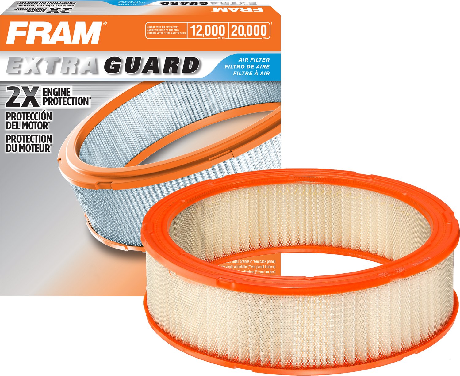 Fram Extra Guard Ca3588 Replacement Engine Air Filter For Select Gmc, Chevrolet, Buick, Pontiac, Nissan, Isuzu And Oldsmobile Mo
