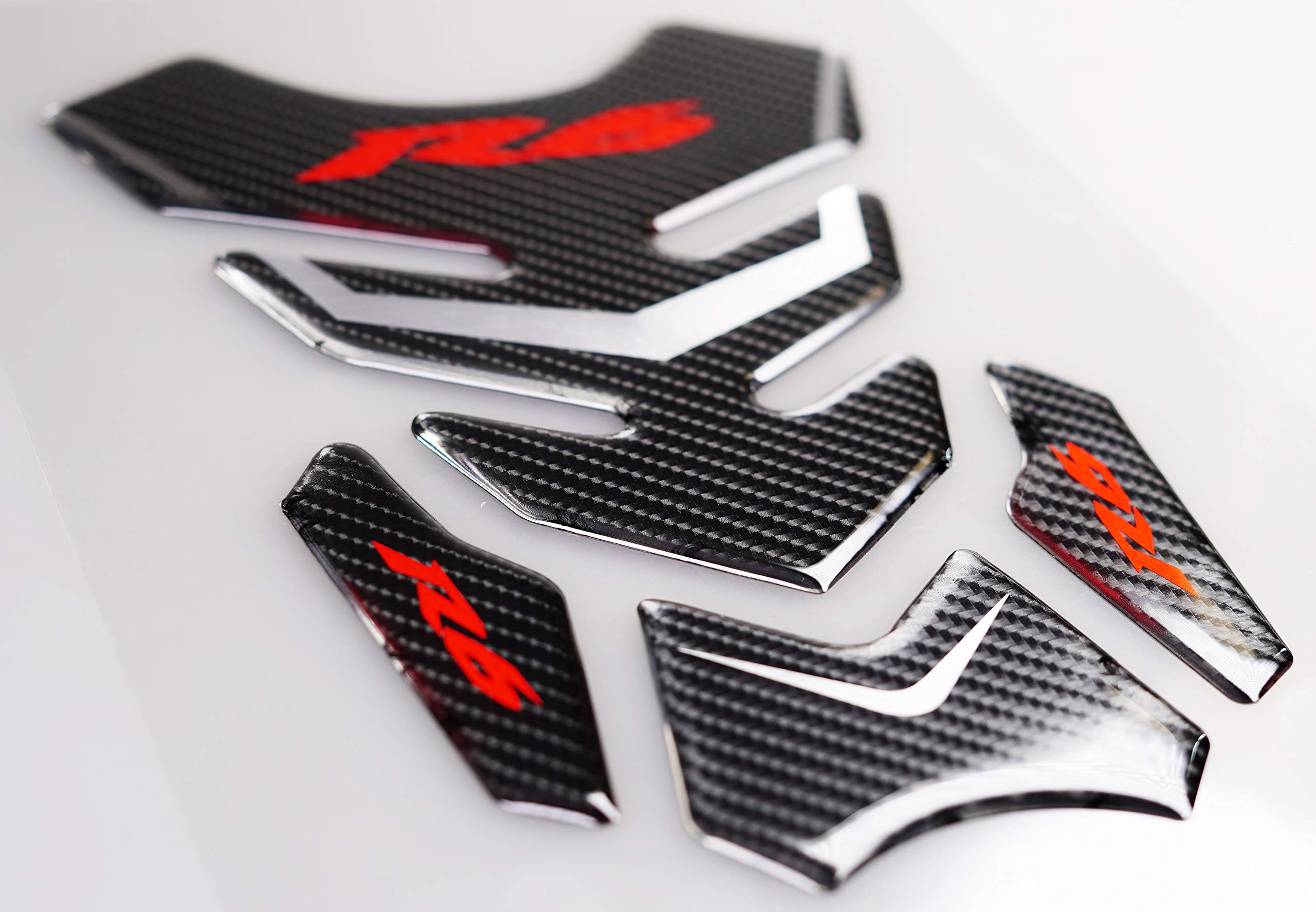 Revsostar Real Carbon Fibre Gas Cap, Anti Slip Sticker, Triple Tree Front End Upper, Top Clamp Decal Stickers, Tank Pad, Tank Pr