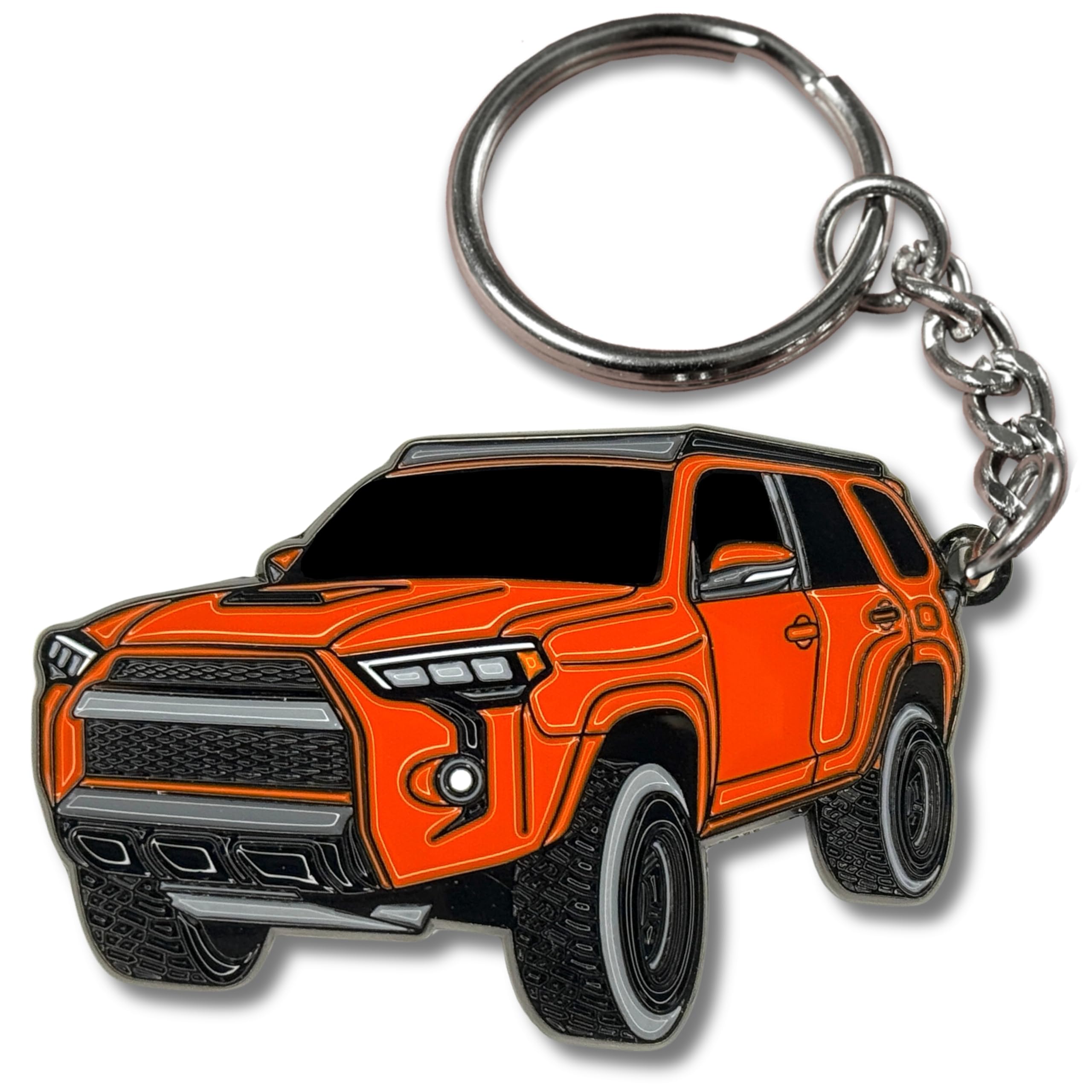 Four Wheel Beast 4Runner Accessories - Keychain 4 Runner Key Chain Key Fob Cover - 3Rd 4Th 5Th Gen Mods Trd Car Accessories (Sol