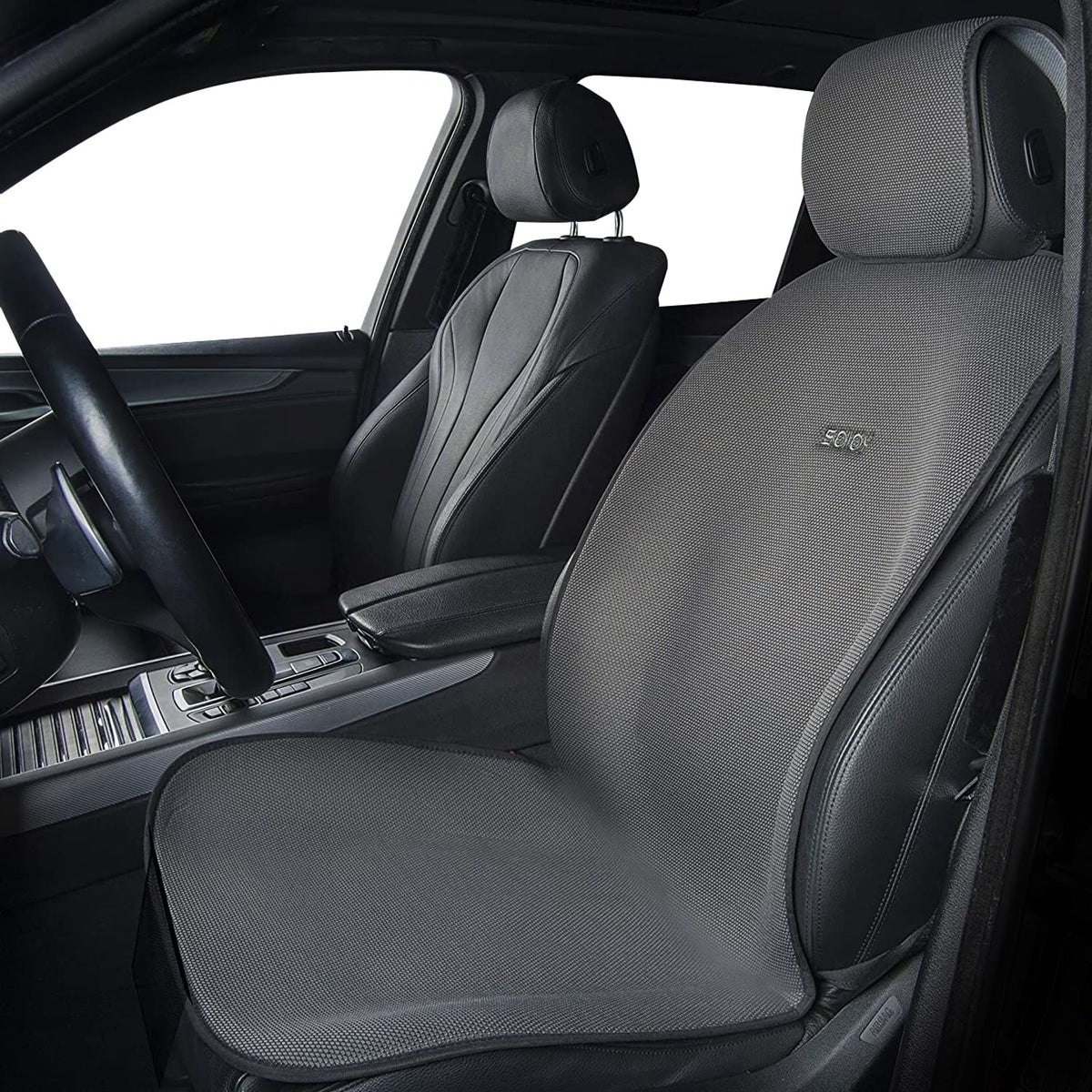 Sojoy Isotowel Front Car Seat Cover-Microfiber Car Seat Protector Sweat-Quick Dry Non-Slip Seat Towel Cover-Honeycomb Cloth Four