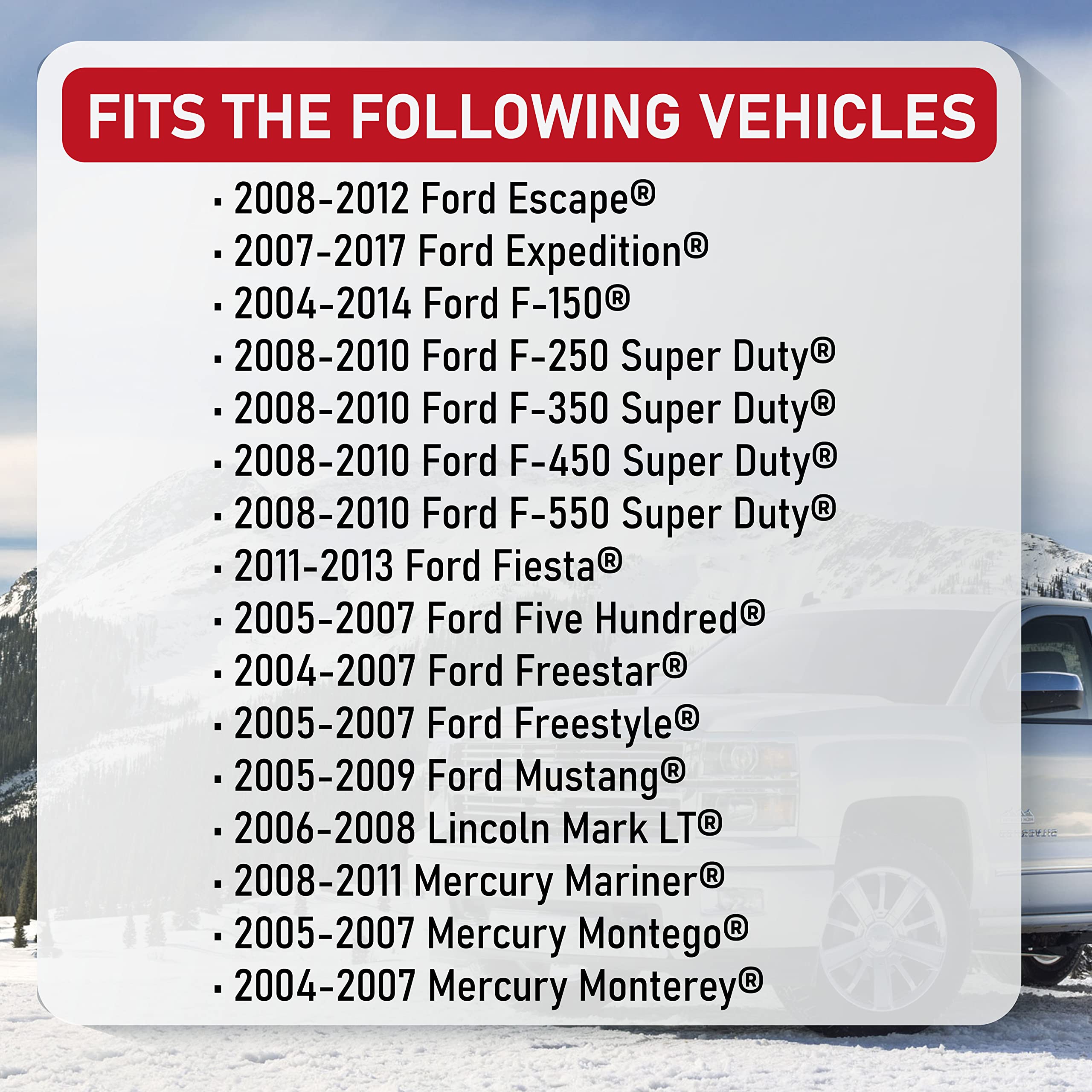 Hvac Blower Motor Resistor - Compatible With Ford, Lincoln, Mercury Vehicles - Expedition, Escape, F150, F250, F350 Super Duty, Mustang, Mark Lt, Mariner Replaces 3F2Z-18591-Aa, Yh-1715
