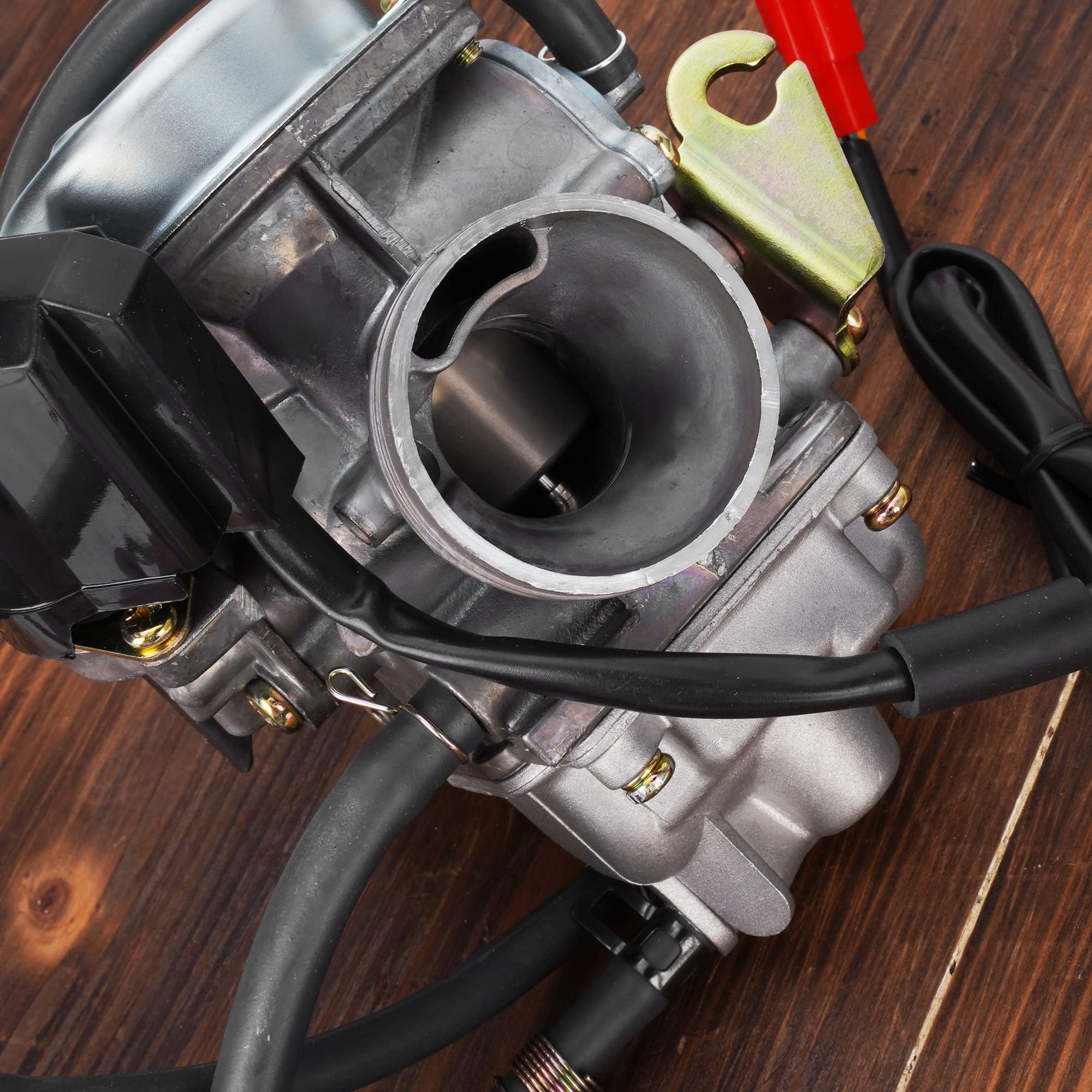 Gy6 Carburetor 24Mm Carb With Drain Line For 4-Stroke Gy6 200Cc Atv Go Karts Scooter Mopeds