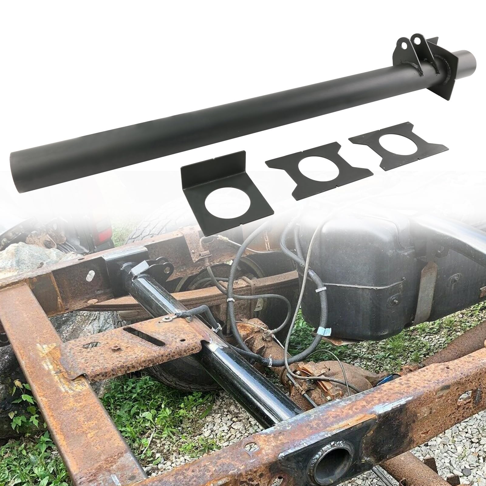 VVORHSBELL Rear Upper Shock Mount Crossmember with Bracket Compatible with 1999-2006 Chevrolet Silverado/GMC Sierra 1500, 2500 a