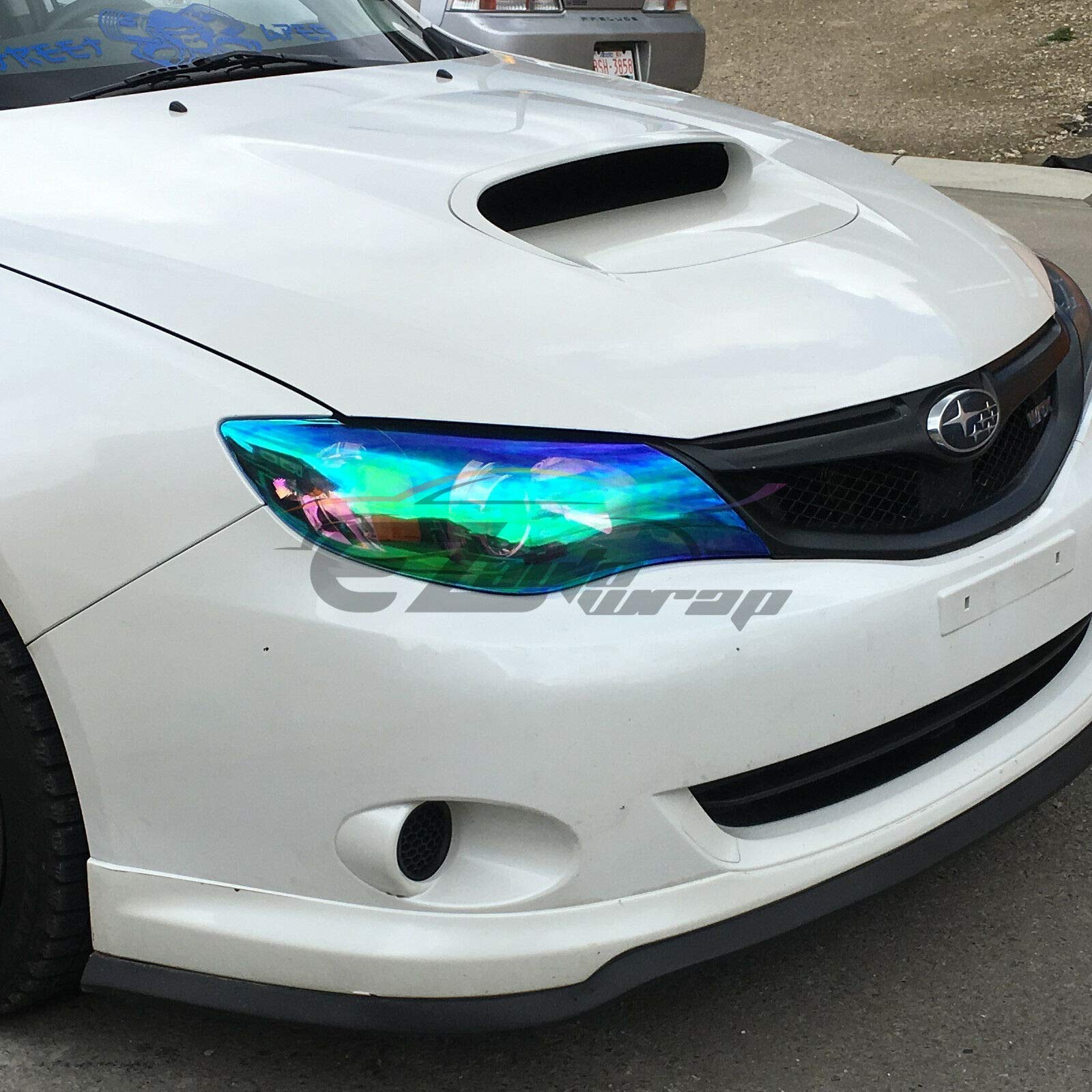 Free Tool Kit 12X60 (1Ft X 5Ft) Chameleon Neo Xenon Light Blue Headlight Taillight Fog Light Side Marker Vinyl Tint Film Self Adhesive