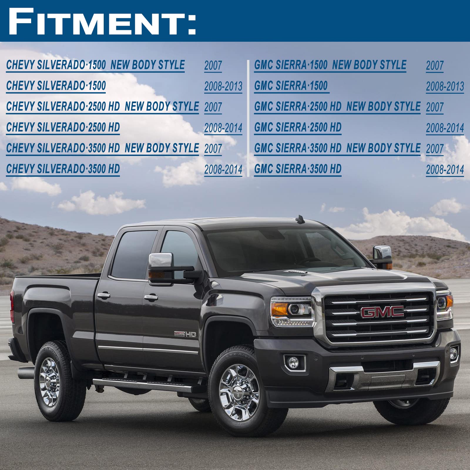 APPERFiT Locking Tailgate Handle Latch w/Bezel & Lock Cylinder & Keys 22755305 Chrome Compatible with 2007-2014 Chevrolet Chevy