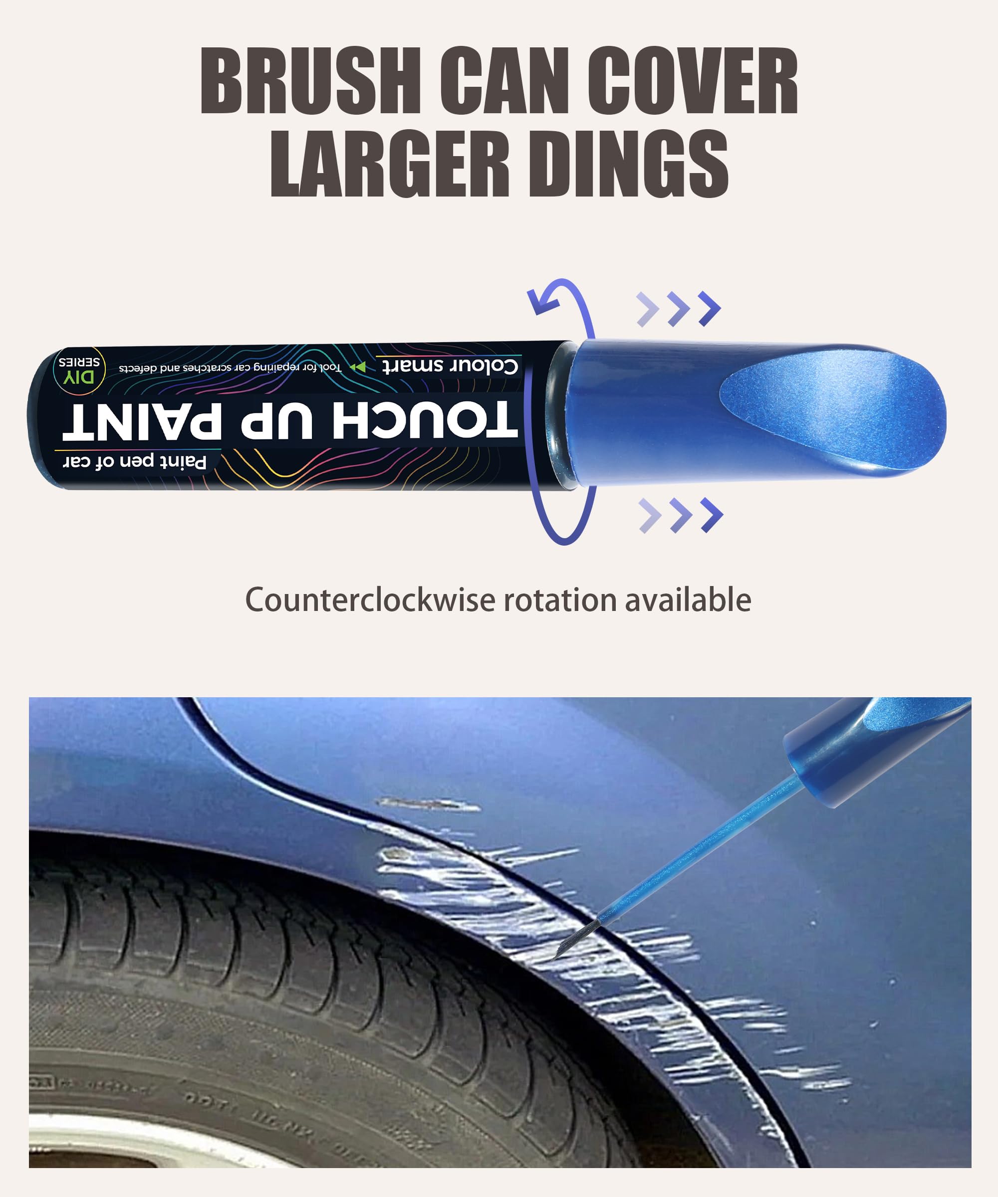 RACOONA Touch Up Paint Pen - Car Scratch Remover, Deep Scratch Repair for All Types of Cars (Blue)