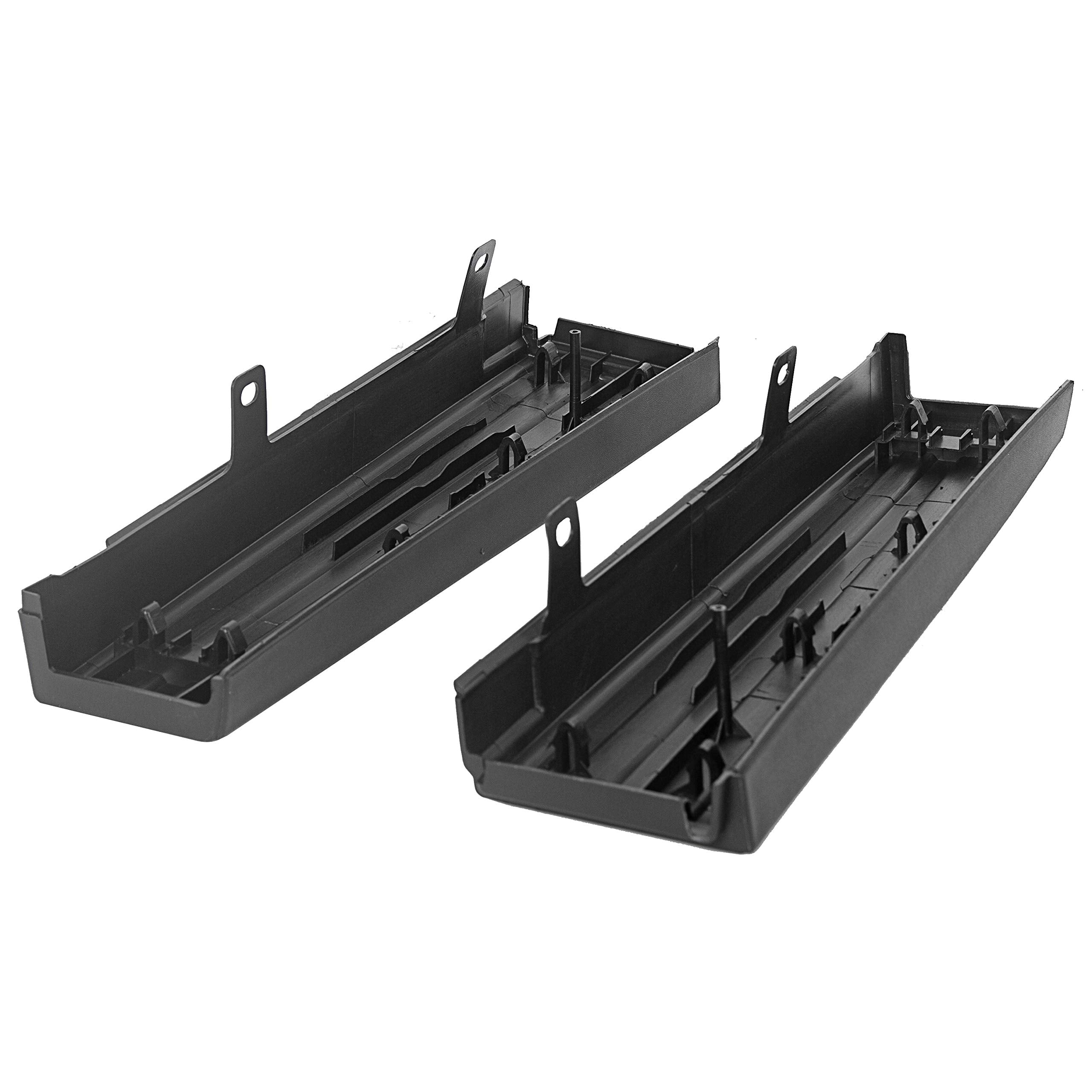 ECOTRIC Flex Step Side Tailgate Molding Covers Compatible with 2009-2014 Ford F150 Replacement for 9L3Z-9941018-AA & 9L3Z-9941019-AA End Cap Trim 2PCS Right & Left Black