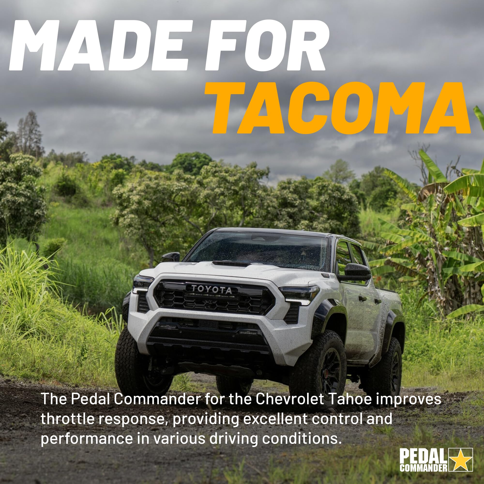 Pedal Commander For Toyota Tacoma 2024+ Throttle Response Controller Fits: 4Th Gen 2.4L, 2.4L Hybrid, Sr, Sr5, Trd Prerunner, Tr