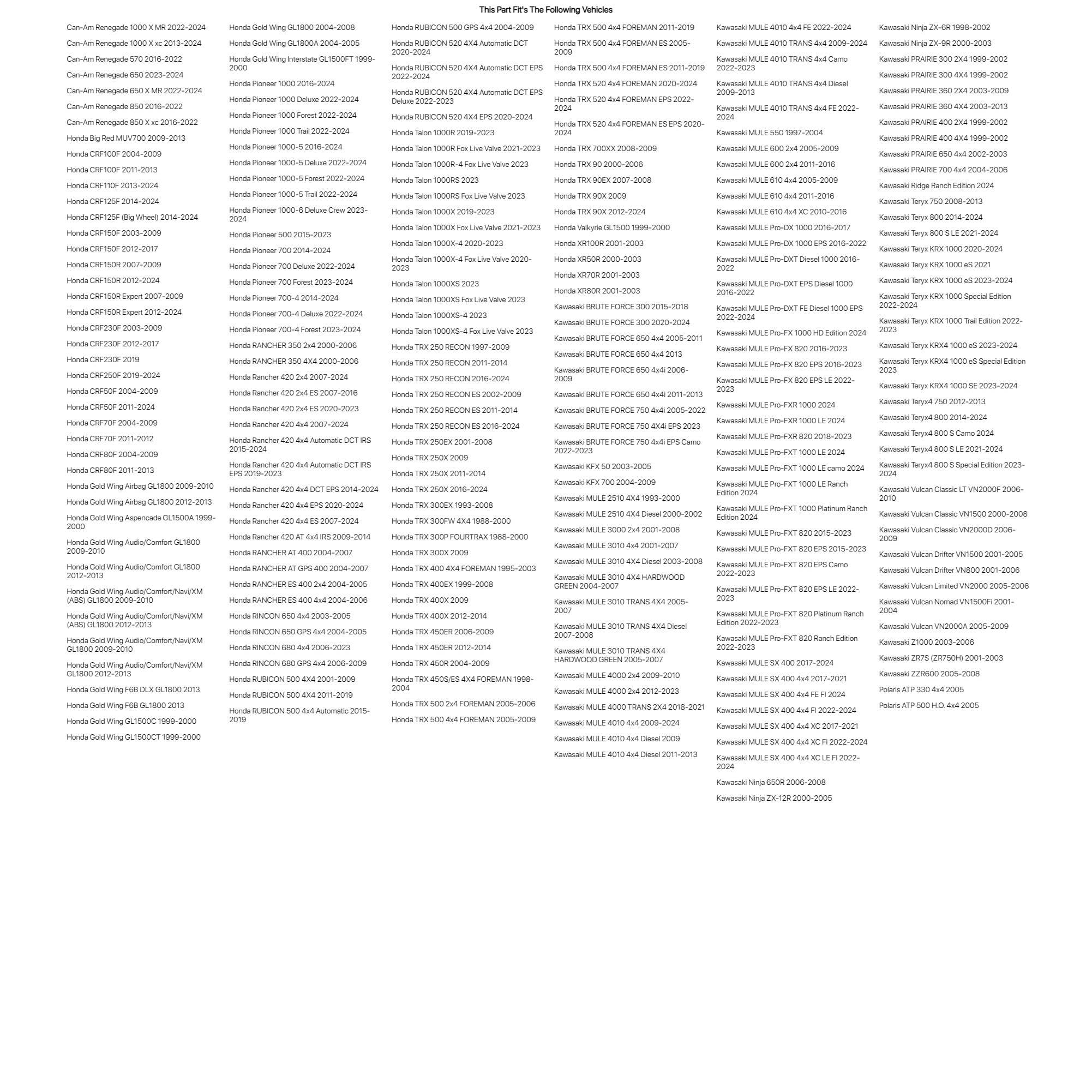 Tusk Replacement Fender Rivets 8Mm (10 Pack) For Honda Gold Wing F6B Gl1800 2013