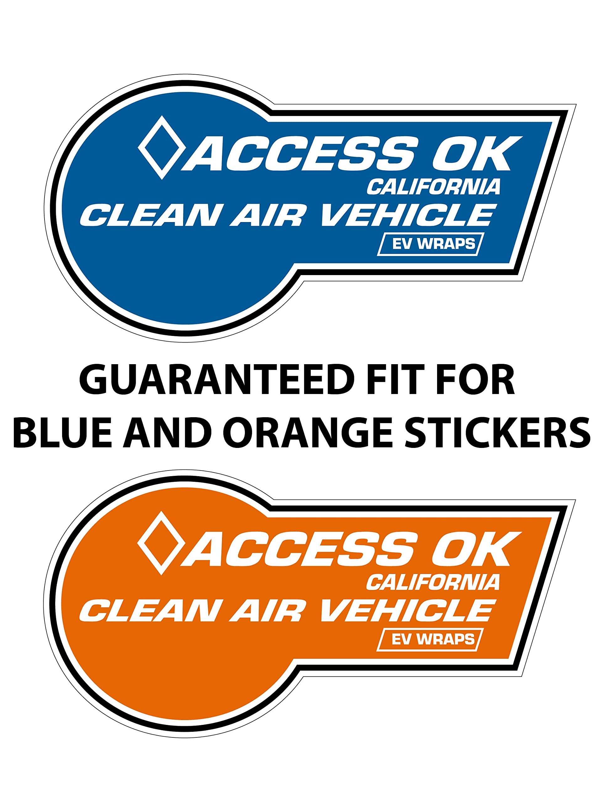 California Hov Stickers 3M Paint Protection Film - 2021 (For Blue Stickers)