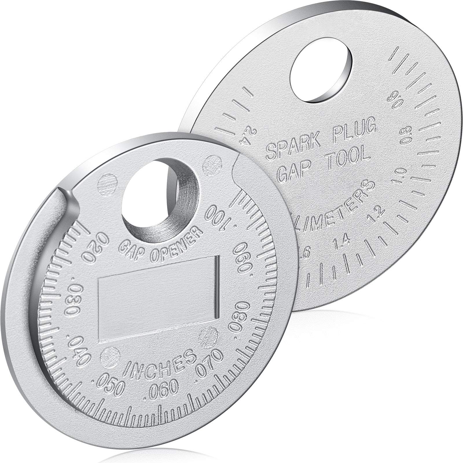Weewooday Spark Plug Tool Spark Plug Gauge Measuring Tool Wire Spark Plug Gauge Tool Scaled from 0.020 to 0.100 Inch (2)