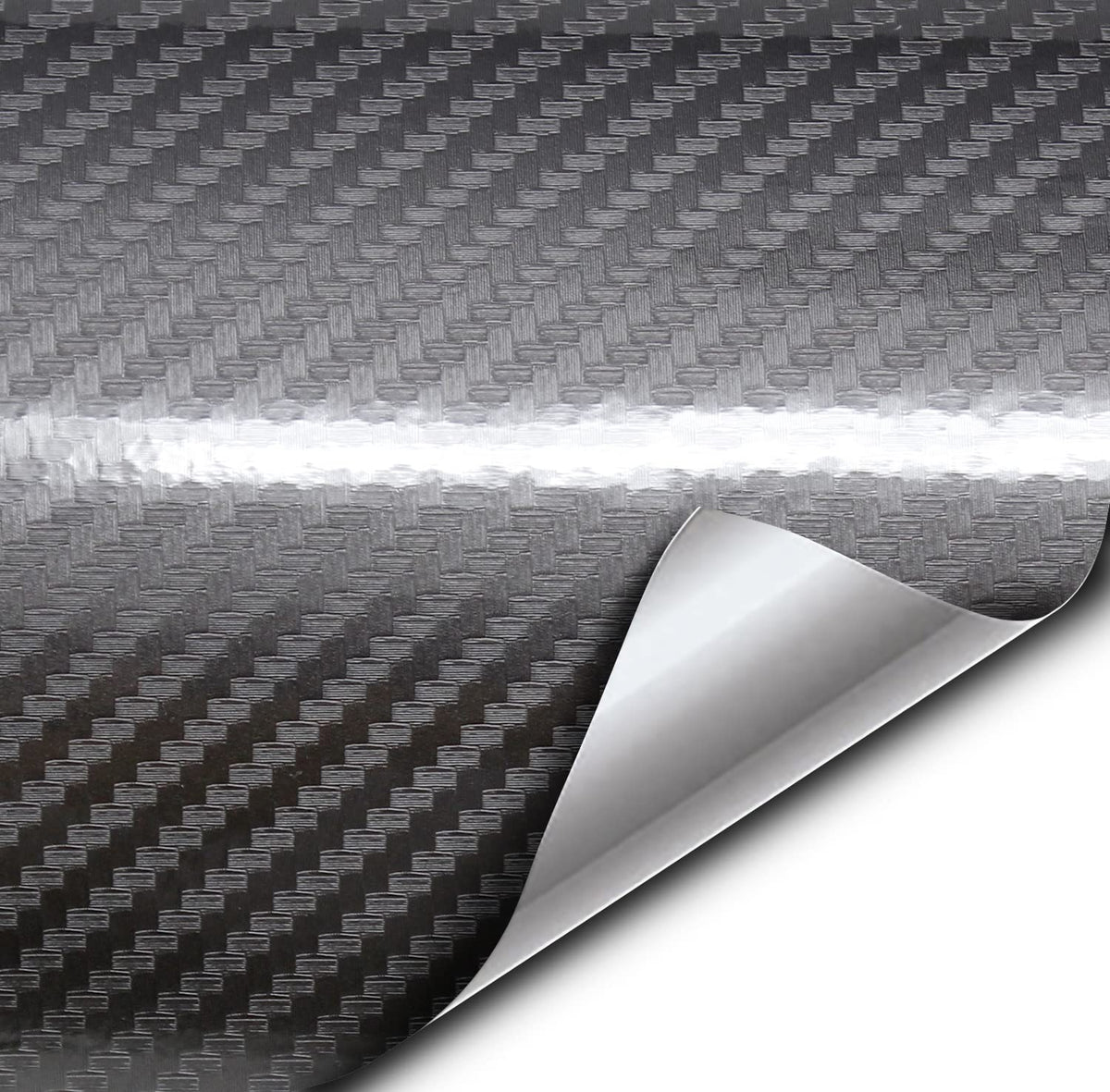 Vvivid Epoxy High Gloss Carbon Vinyl Automotive Wrap Film Diy Easy To Install No Mess (10Ft X 5Ft, Grey)