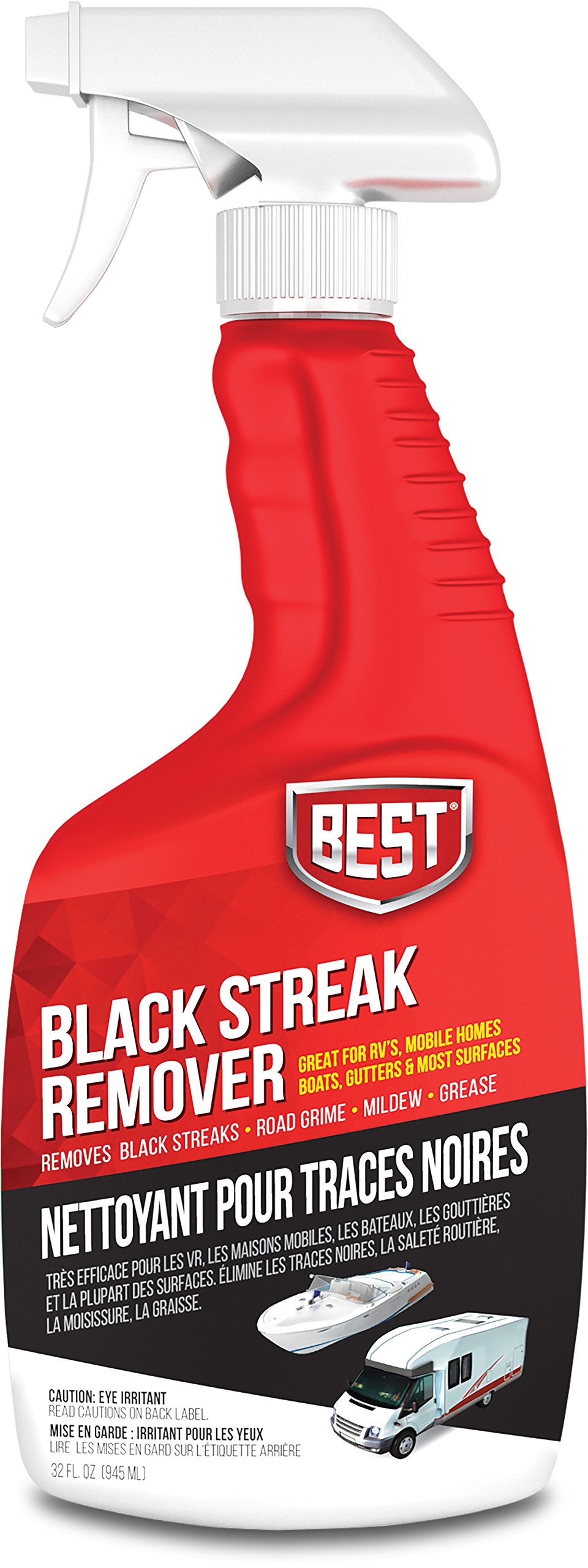B.E.S.T. 50032 Black Streak Remover With Sprayer - 32 Oz.