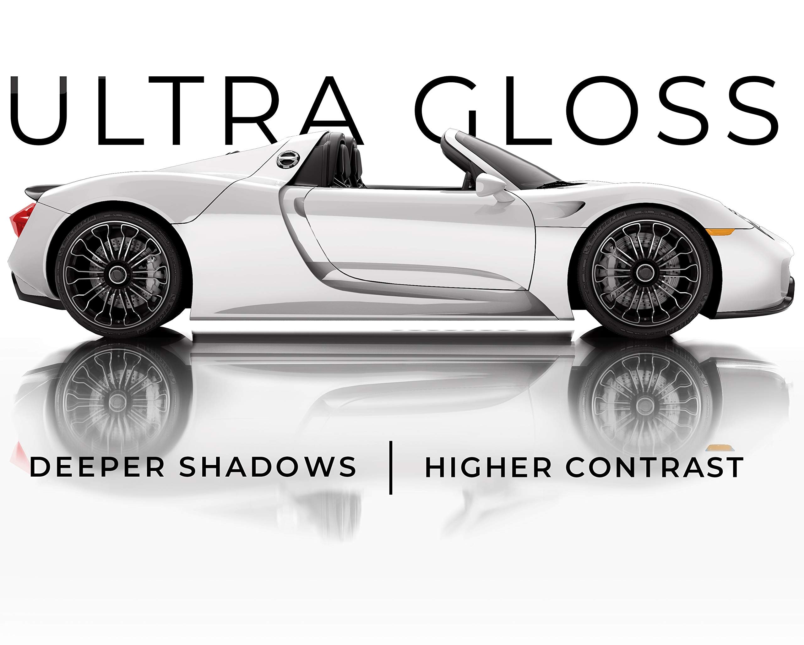 Vvivid+ Ultra Gloss Premium Vinyl Car Wrap Film (3Ft X 5Ft, Gloss White)