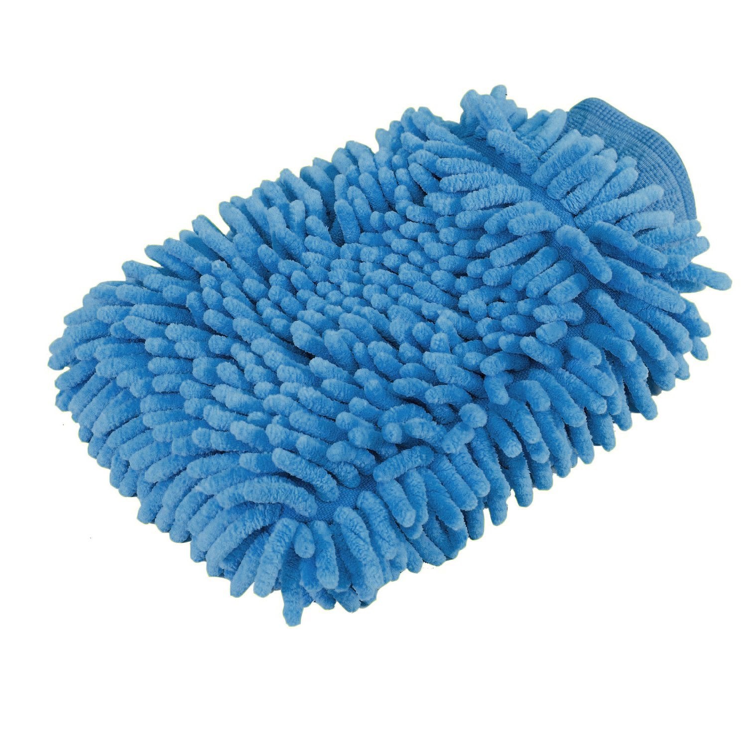 Besmelody House Cleaning And Car Washing Gloves, Home Dusting Microfiber Mitts, Wash Clean Polish Faster (2-Pack, Pink/Blue)