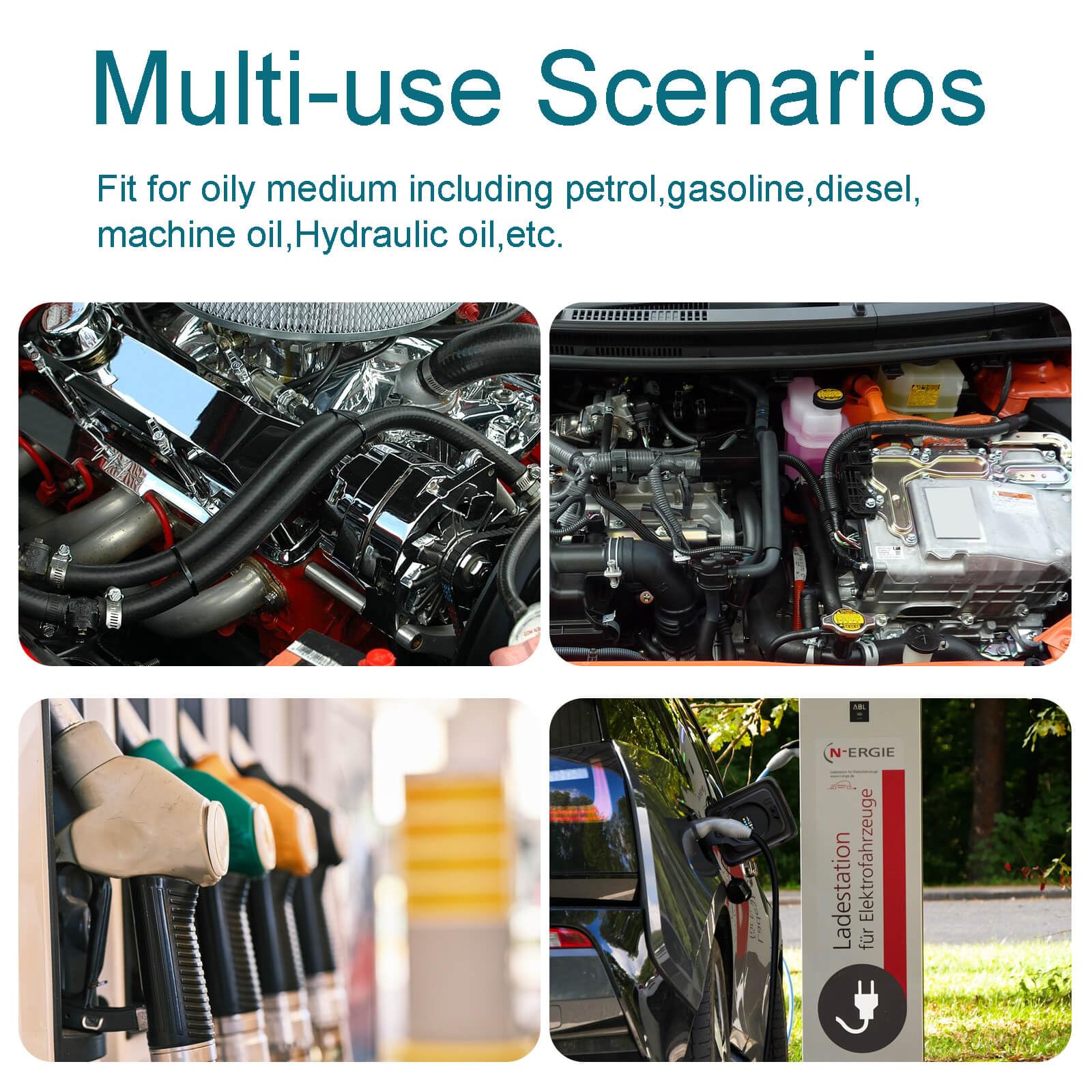 Housun Fuel Line 3/8 Inch Id, Fuel Hose 5Ft, J30R7 Fuel Line Hose Nbr.