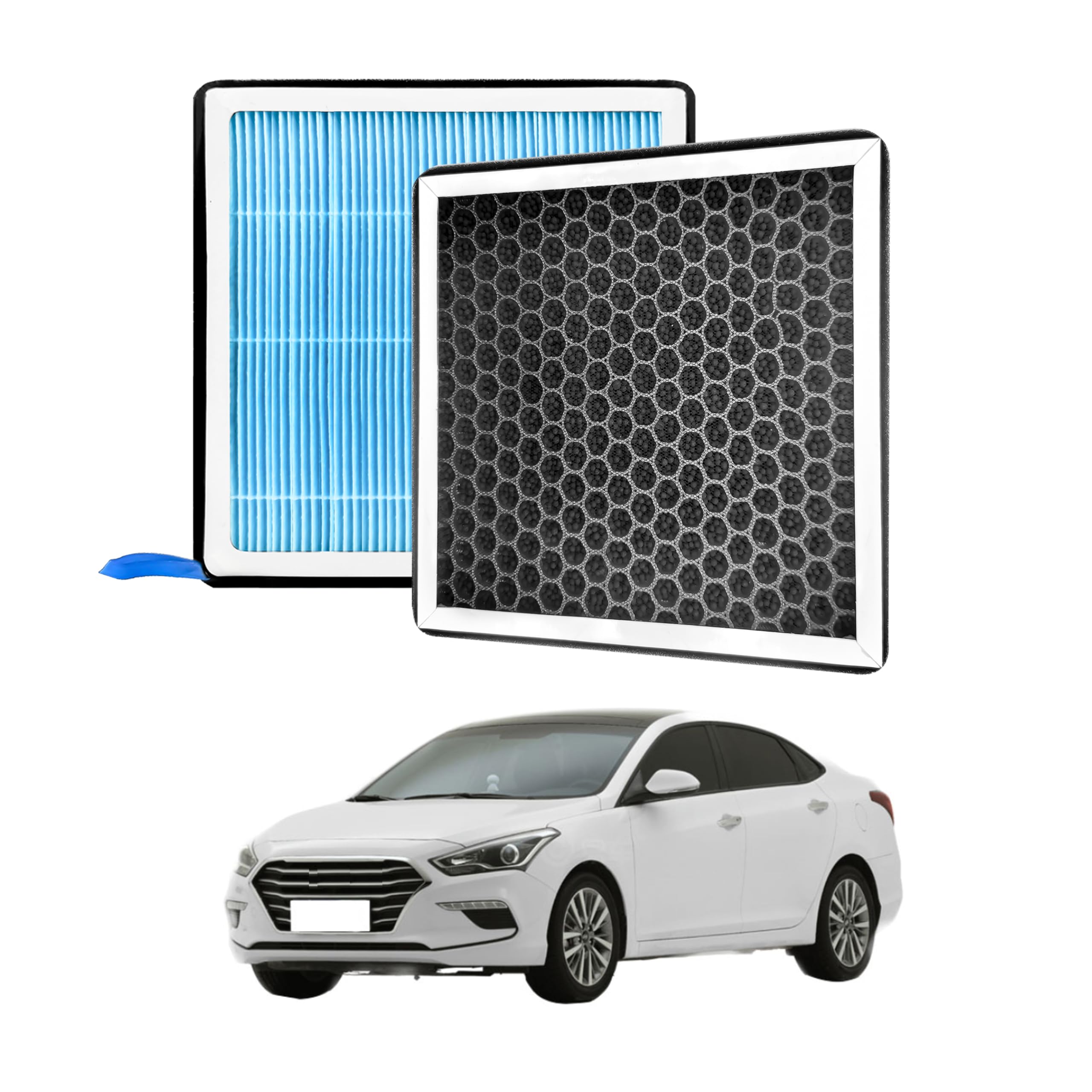 CF12160 Dedicated Cabin Air Filter With Activated Carbon For K I A Tucson Kona Veloster Venue Soul Seltos Sportage