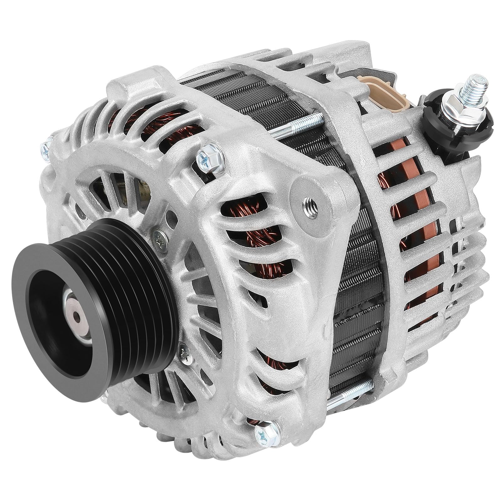 V6 3.5L 130Amp ASTOU Alternator Replacement fit 2007 2008 2009 2010 for Nissan Altima, 2009 2010 for Nissan Maxima, 2009-2014 fo