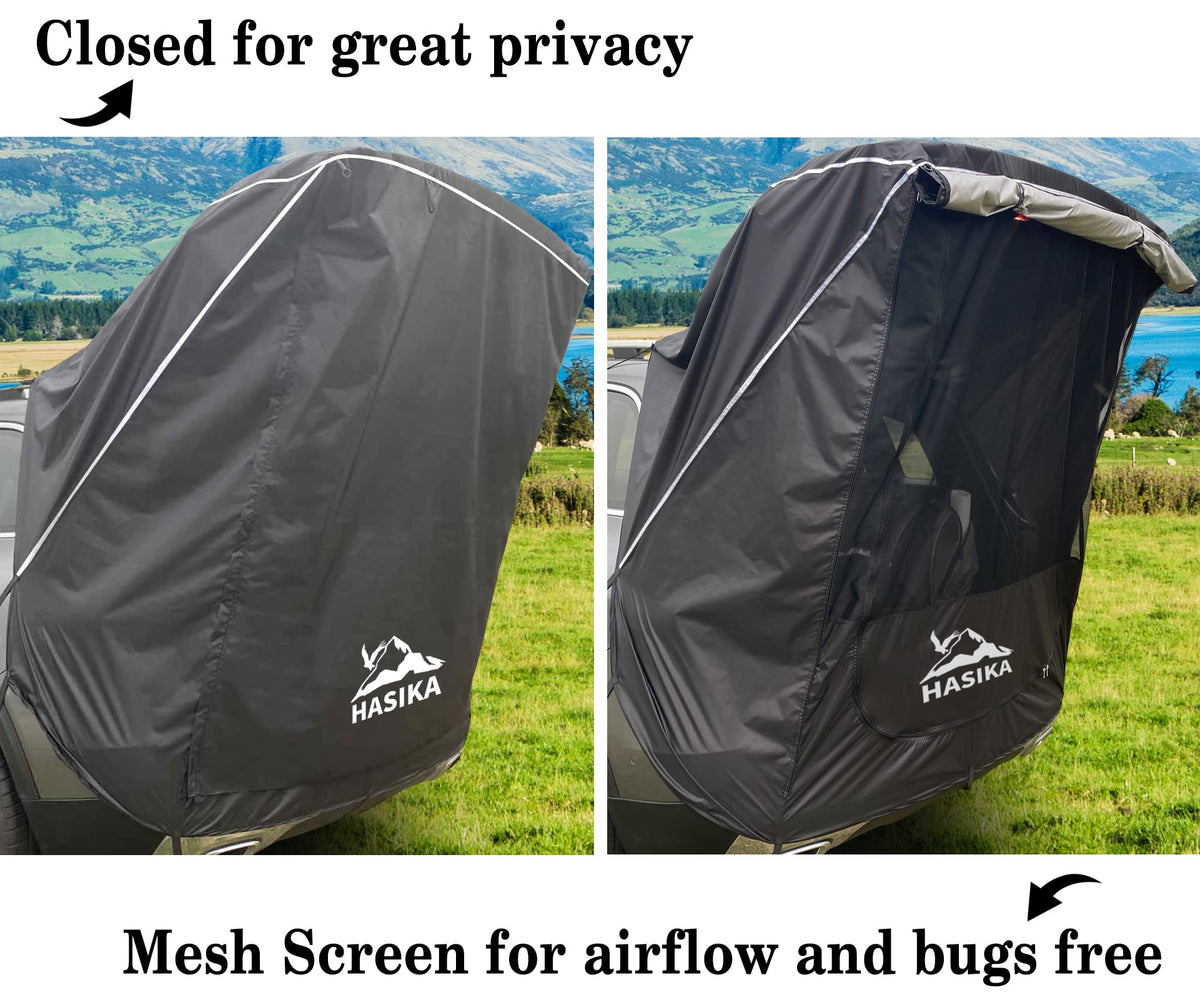 HASIKA Car Tent for SUVs and Vans, Waterproof, Small, Black – Carkart