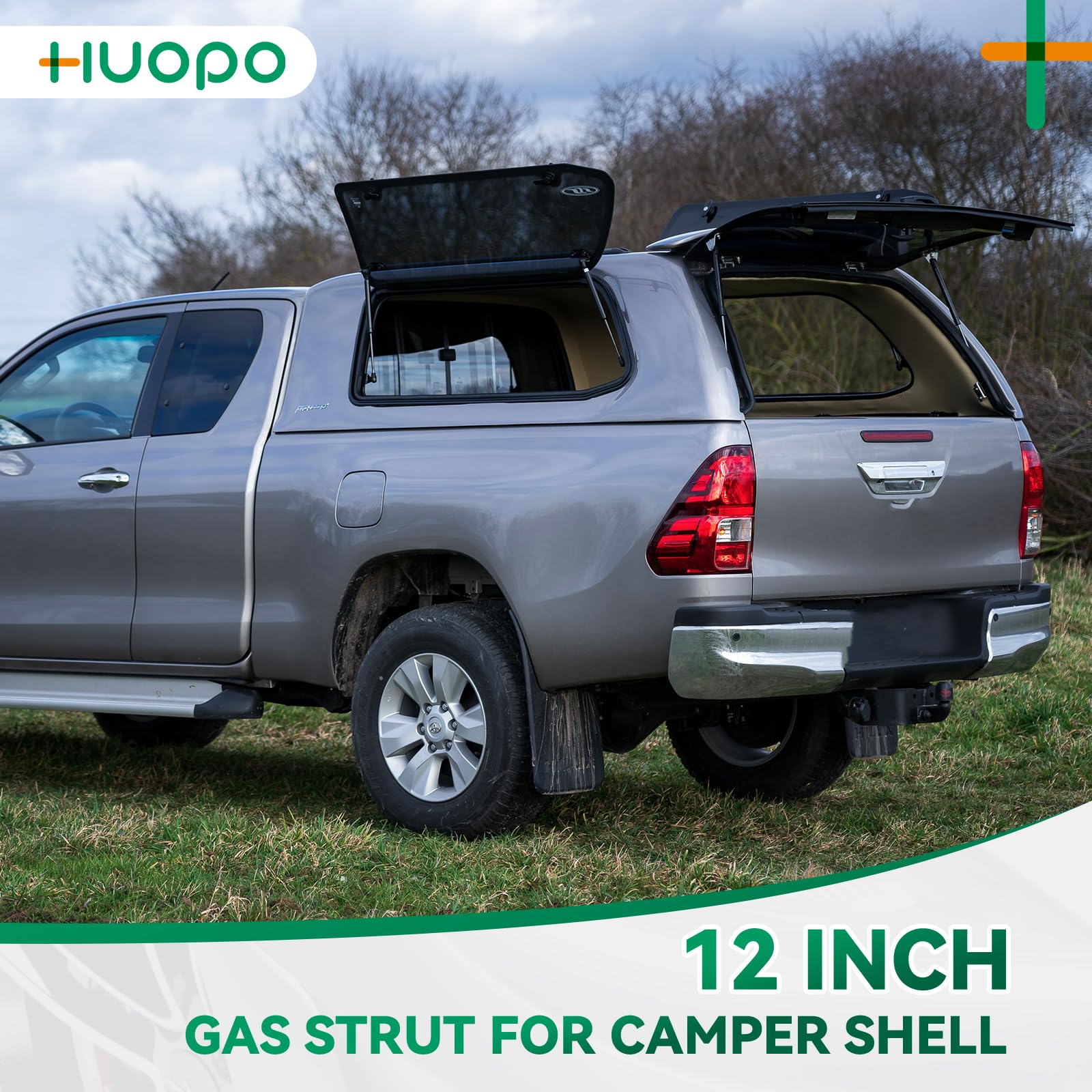 C1612105 C1625563 12 inch 65lb/289N Gas Struts Shock Spring Lift Support for Leer Camper Shell Topper Door Truck Cap Toolbox Can