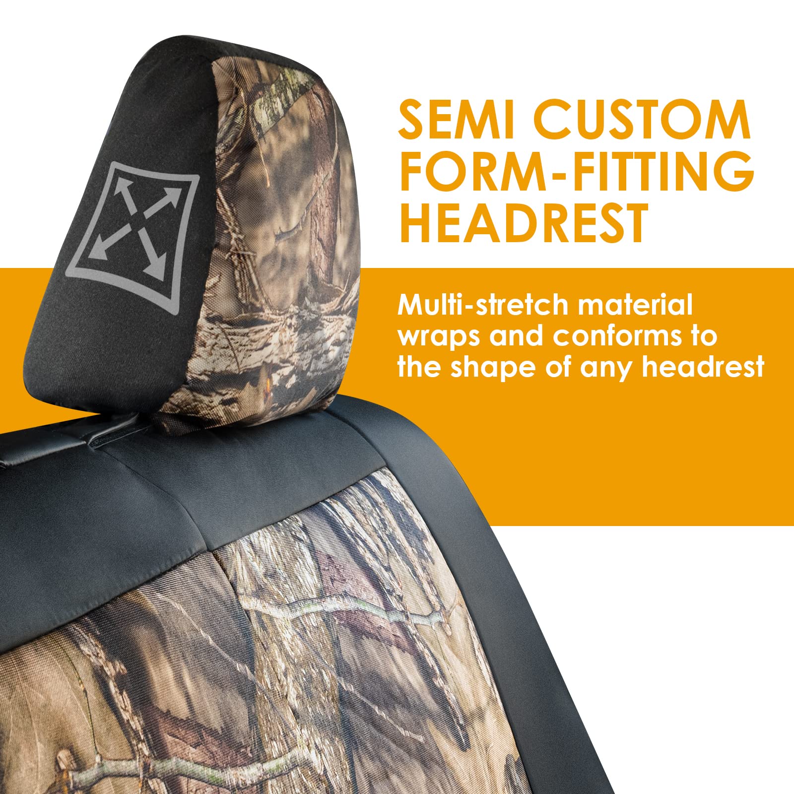 Lpi Truck Mossy Oak Camo Truck Bench Seat Cover Fits All Full-Size Silverado F-150 Ram Sierra Titan Tundra Pickup Trucks; Foldin