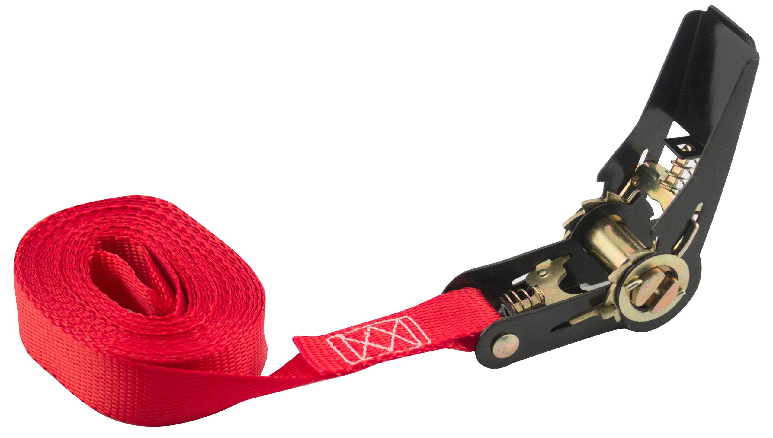 Erickson 01401 Red 1'' X 15' Motorcycle/Atv Ratchet Lashing Tie-Down Strap