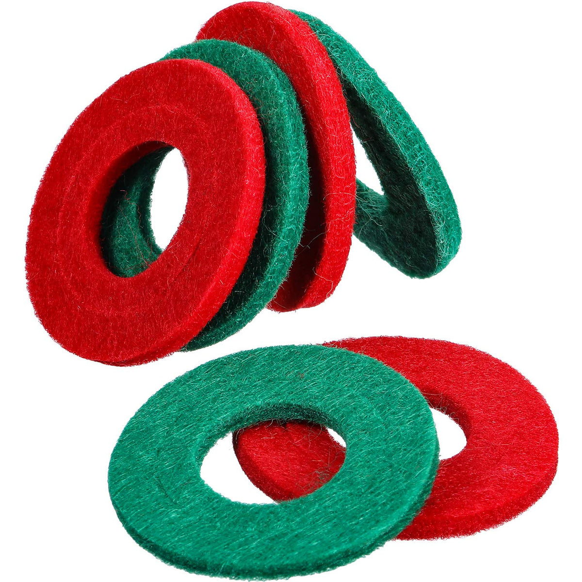 Pangda 6 Pieces Battery Terminal Anti Corrosion Washers Fiber Battery Post Shims Battery Terminal Protector Battery Corrosion Cleaner (3 Red And 3 Green)