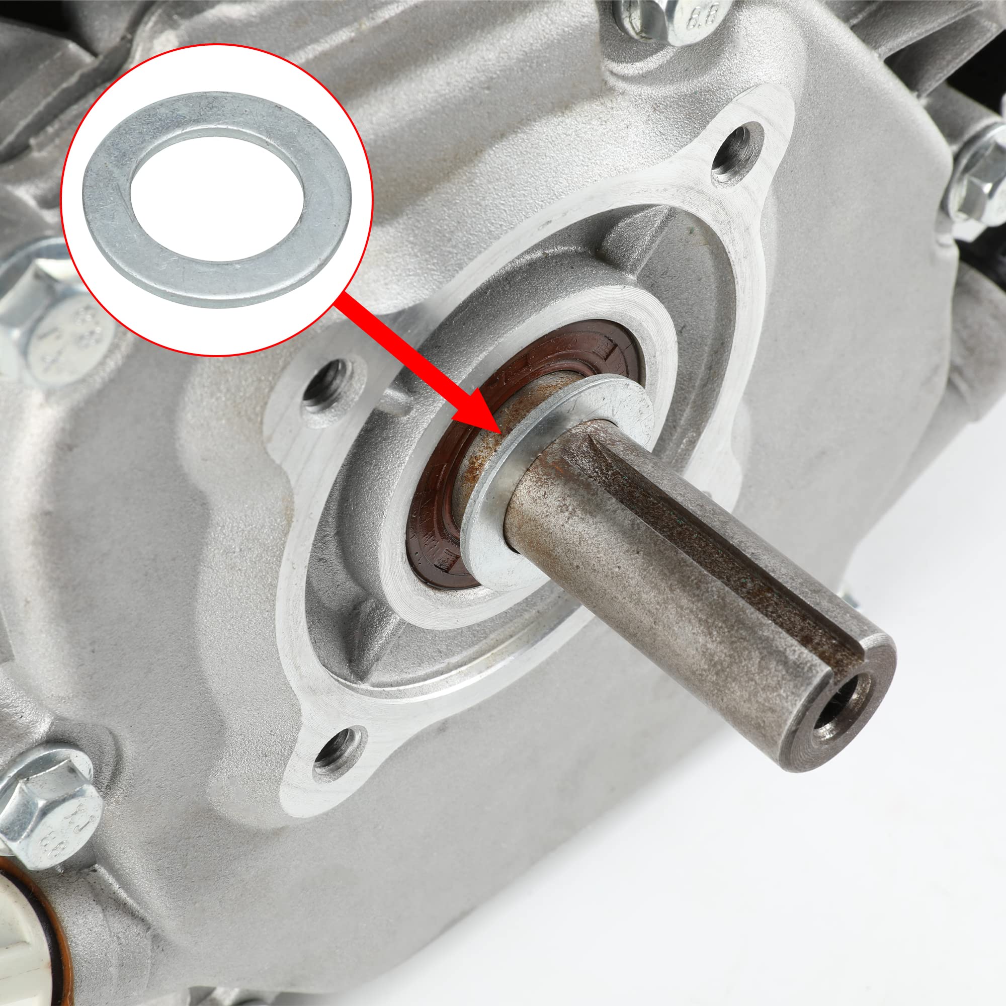 GREHUA Universal Clutch Spacer Shim Washer with 3/4 inch Shaft(8 pcs) for Predator 212cc Coleman CT200U BT200X KT196 Non-hemi 19