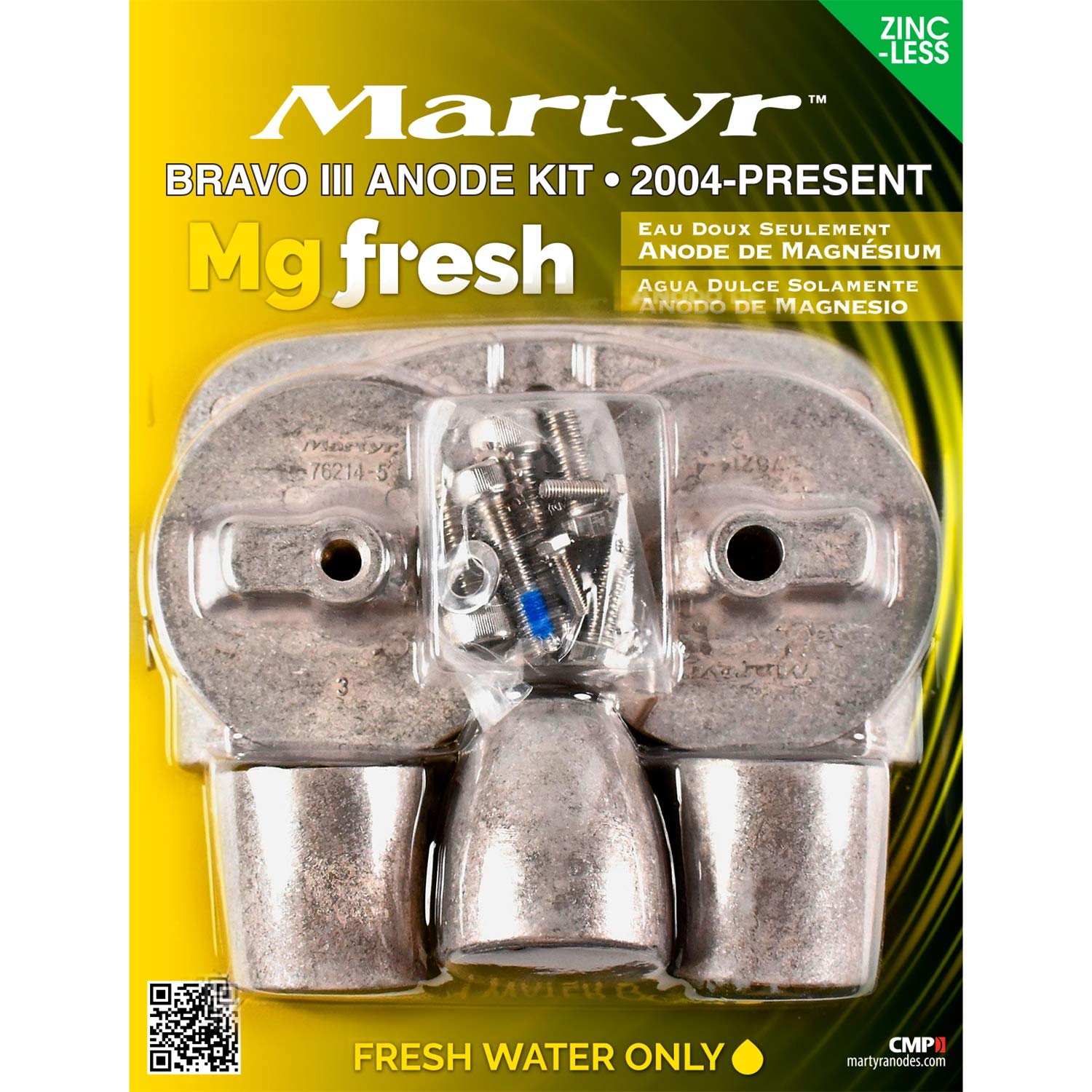 Martyr Anodes Cmbravo3Kitm Merc Bravo 3 Kit 04-Pres Mag