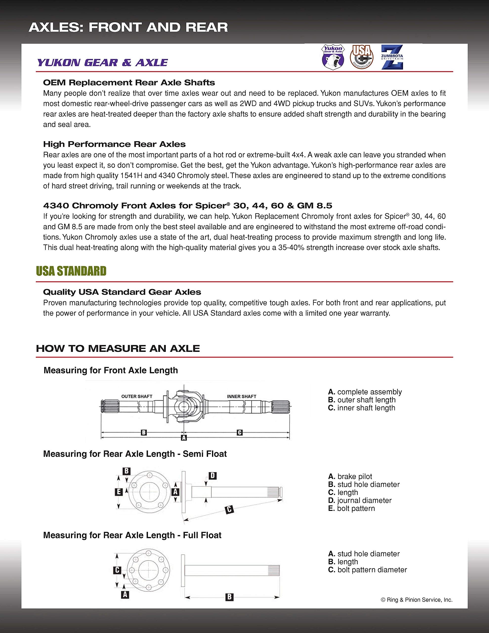 Yukon Gear Ymsg1010) Stub Axle Seal For Gm 7.2'' Differential