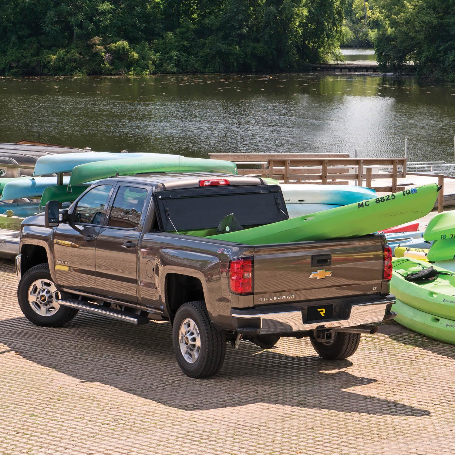 Realtruck Bak Bakflip Fibermax Hard Folding Truck Bed Tonneau Cover | 1126337 | Fits 2021 - 2024 Ford F-150 6' 7'' Bed (78.9'')