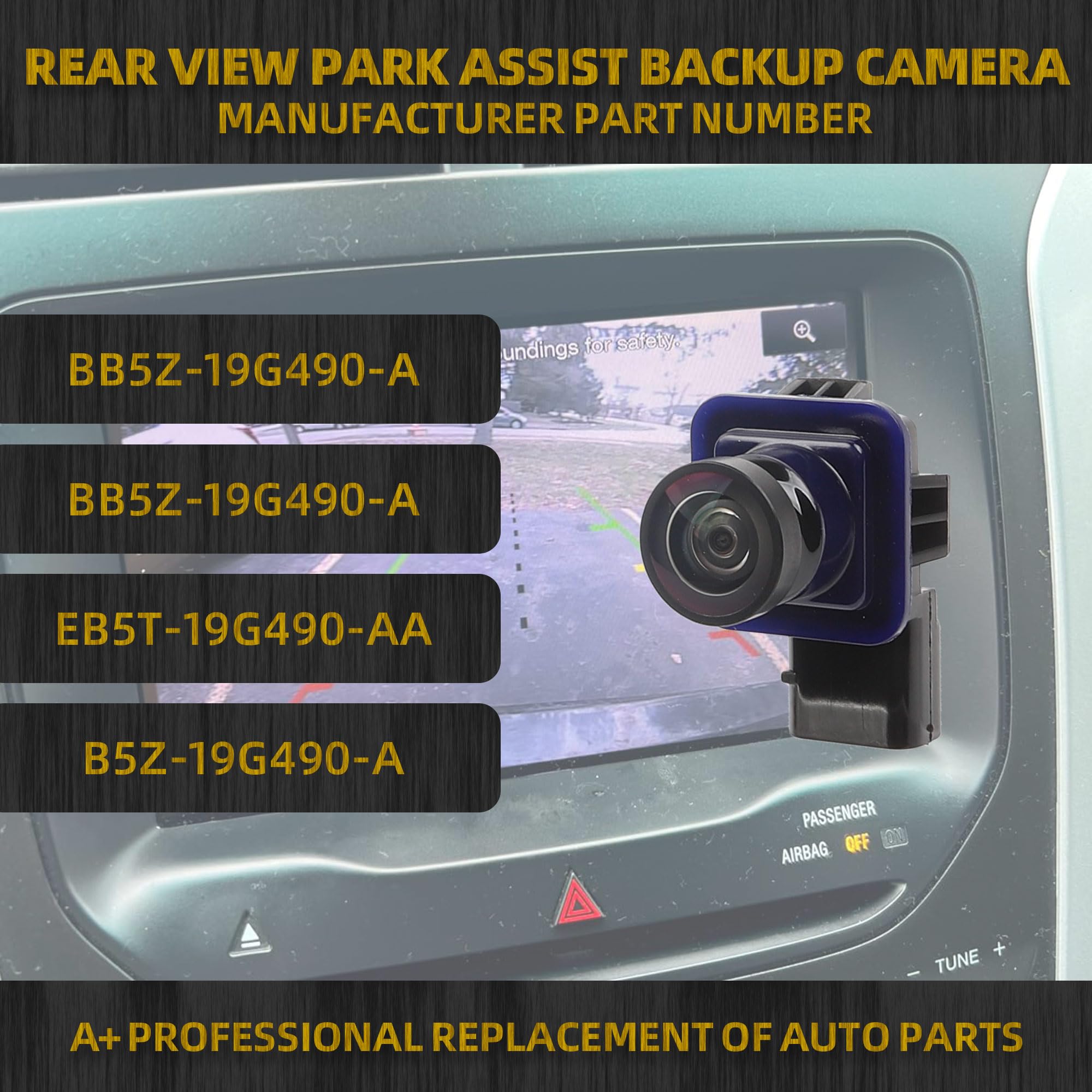 Dasbecan Backup Camera Replacement for Ford Explorer 2011-2015 - Replaces BB5Z-19G490-A, EB5Z-19G490-A, FL1T-19