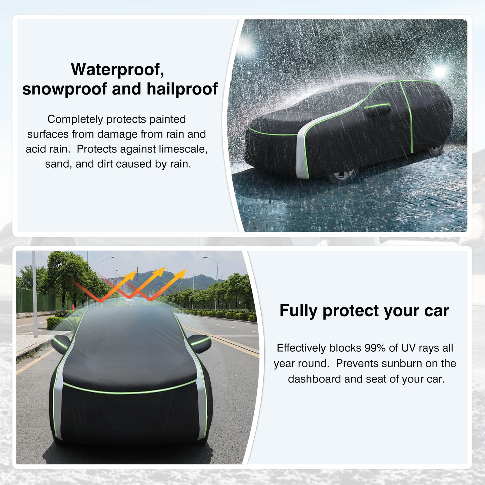 Cartist Full Car Cover Fits For Kia Sorento 2003-2024 Accessories All Weather Car Covers Outdoor For Sorento Accessories Waterpr