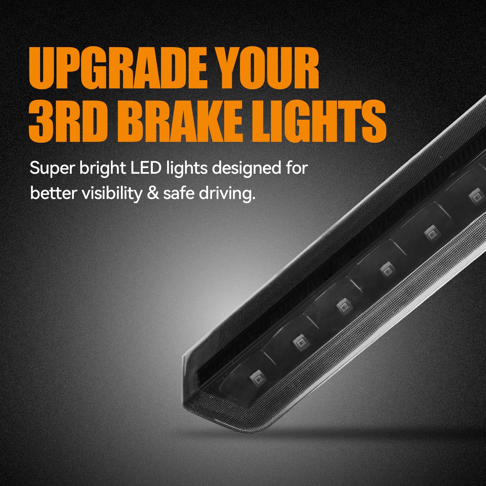 Cxdar Third 3Rd Brake Light Led For 2015-2020 Chevy Tahoe/Suburban, High Mount Rear Brake Lights Assembly For 2016-2019 Suburban