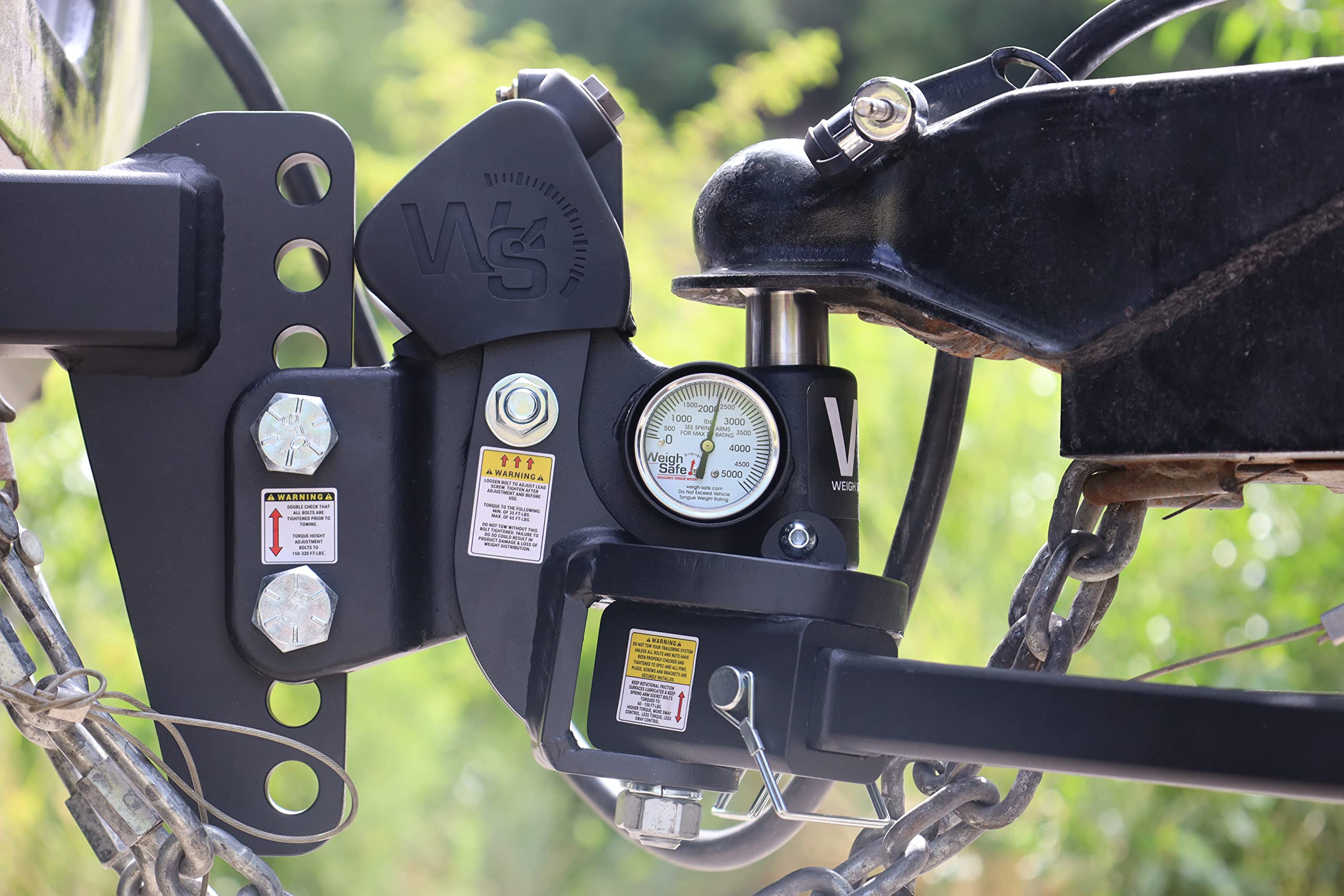 Weigh Safe True Tow Middleweight - Weight Distribution Hitch - Ball Mount Hitch with Anti-Sway Technology - 6 Drop Hitch, 2.5
