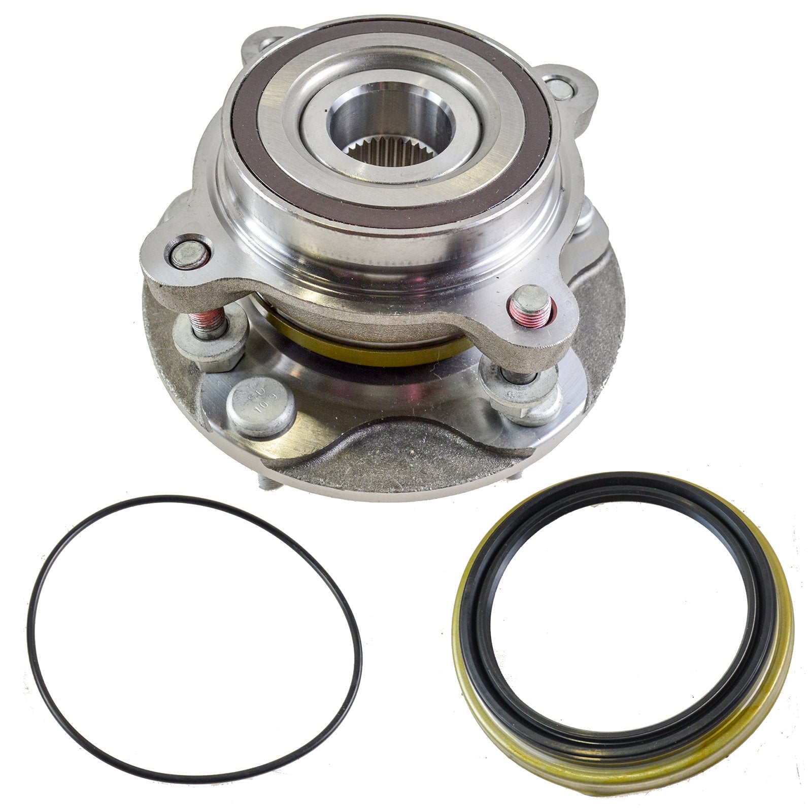 Trq Front Wheel Bearing & Hub Assembly With Abs Sensor Compatible With 2008-2022 Toyota Sequoia 2007-2021 Tundra