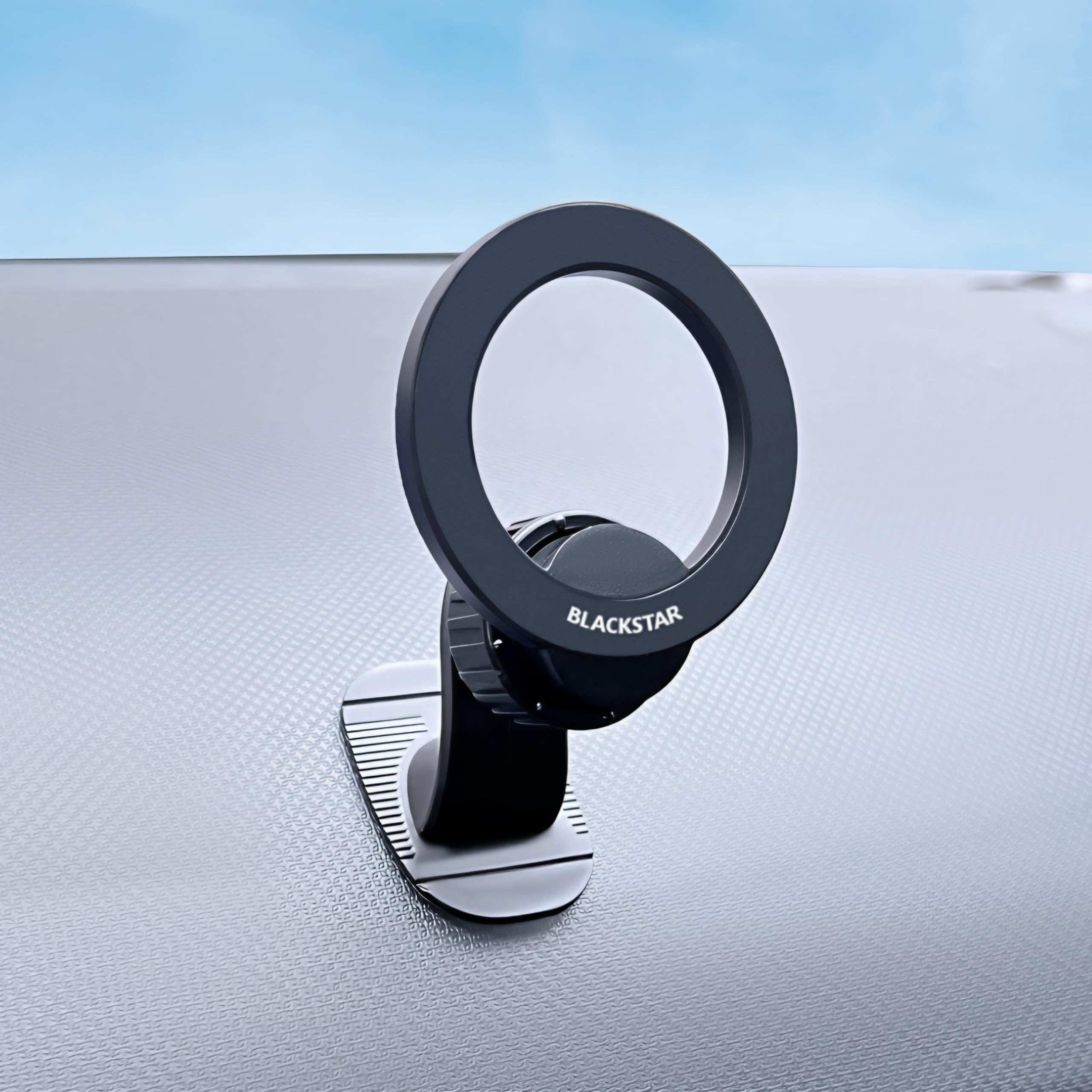 Blackstar AirSafe Dash : MagSafe Compatible Magnetic Mobile Phone Holder for Car Dashboard with 540 Angle Rotation and Strong M